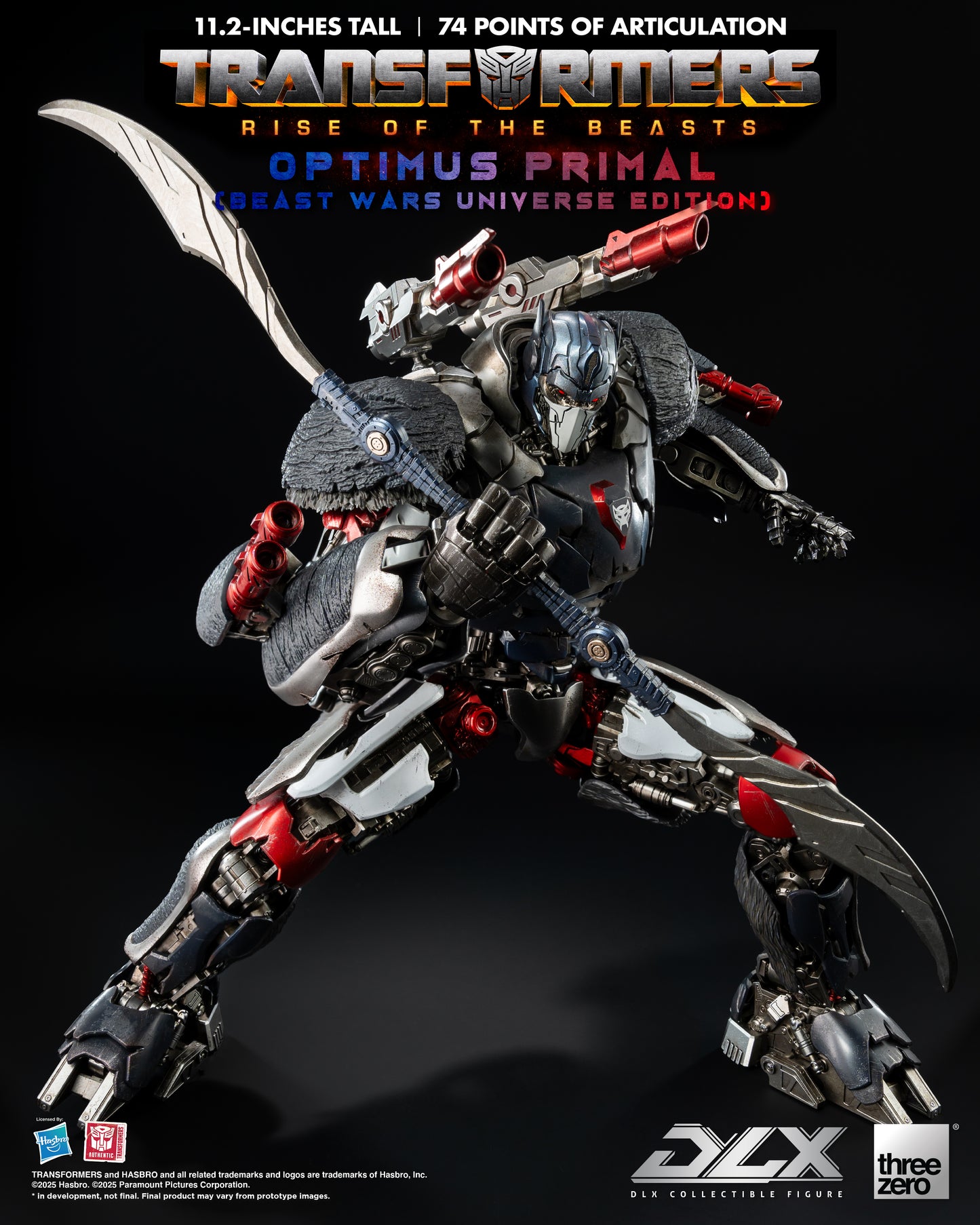 Threezero: Transformers: Rise of the Beasts - DLX Optimus Primal (Beast Wars Universe Edition)