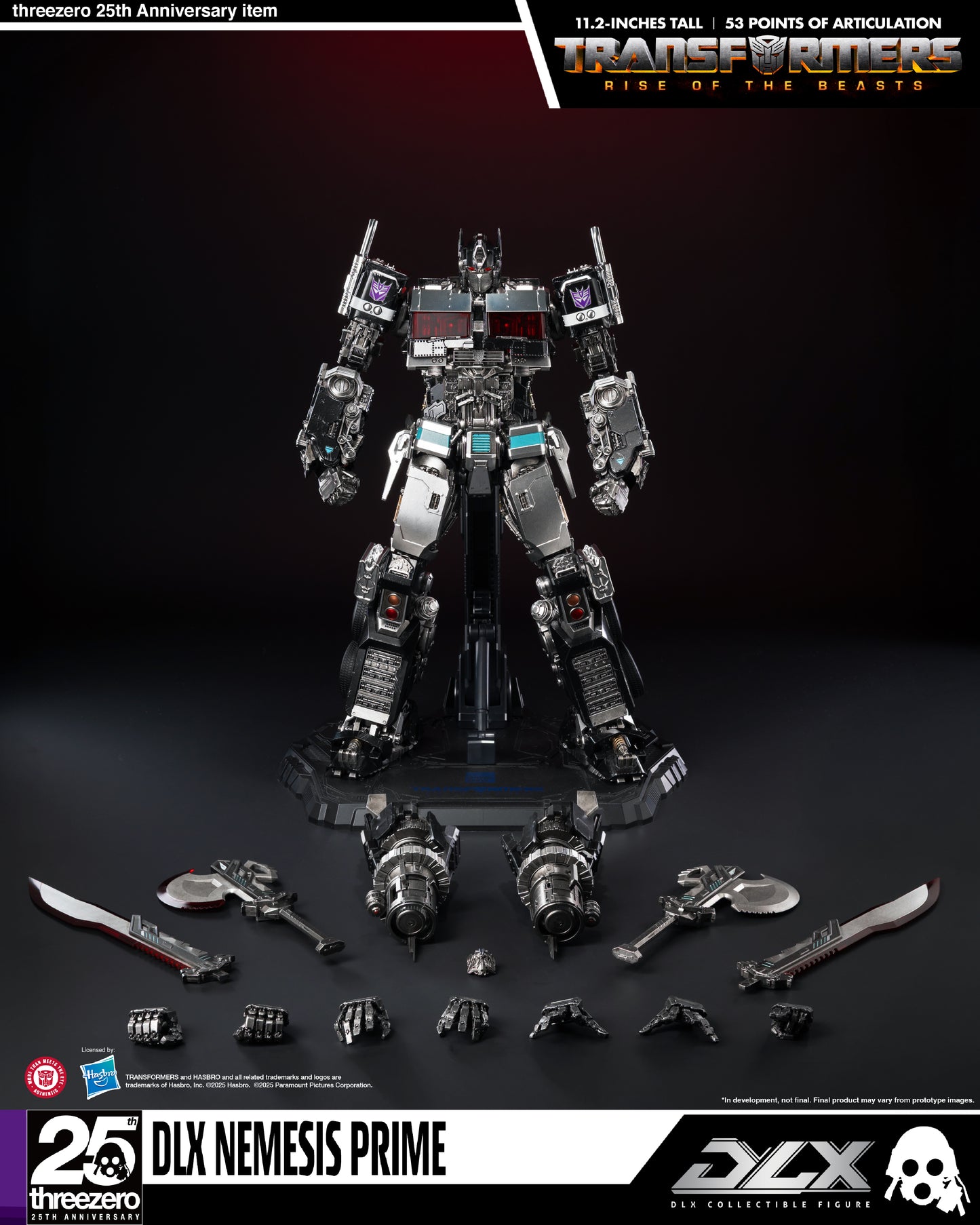 Threezero Exclusive: Transformers: Rise of the Beasts DLX Nemesis Prime