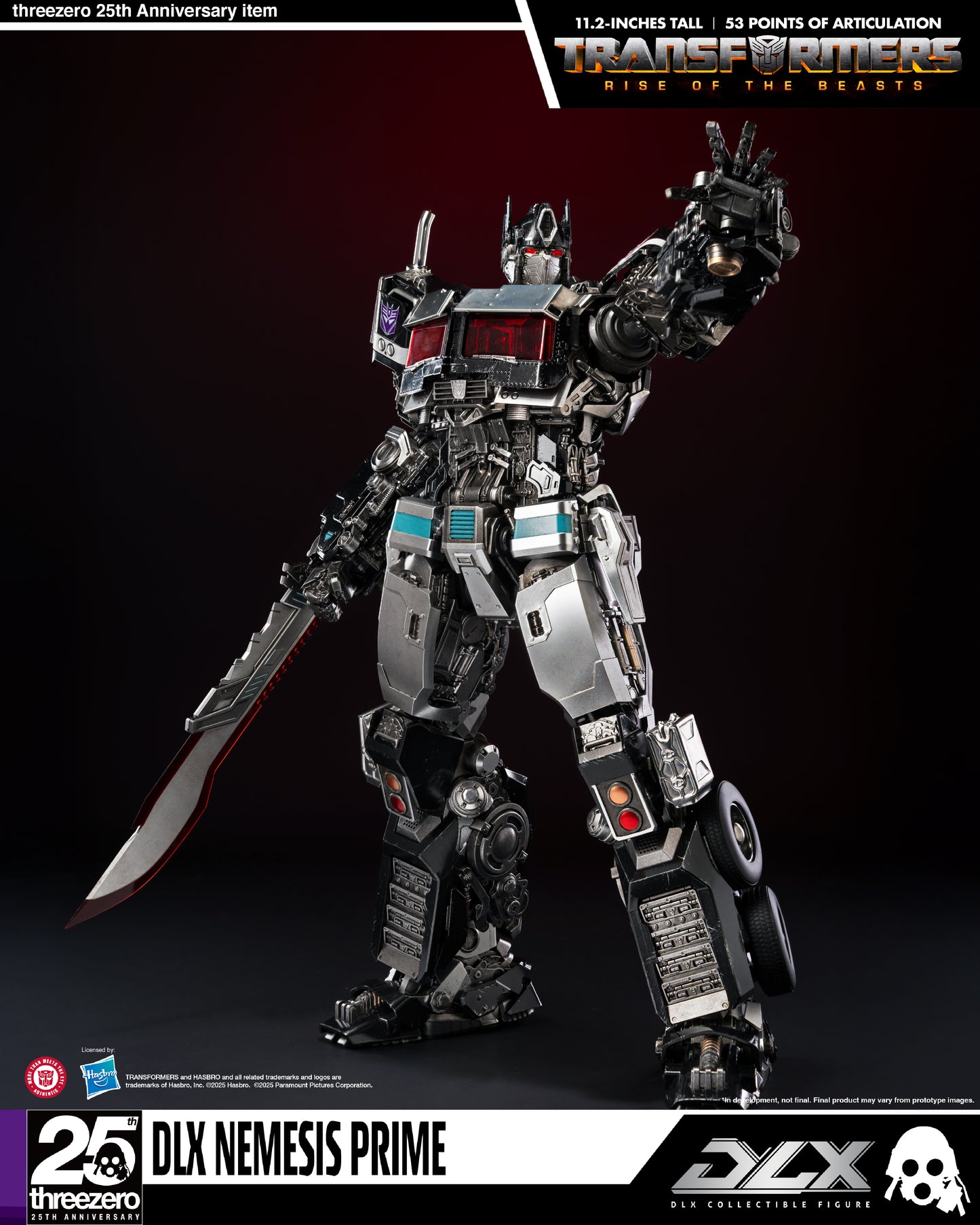 Threezero Exclusive: Transformers: Rise of the Beasts DLX Nemesis Prime