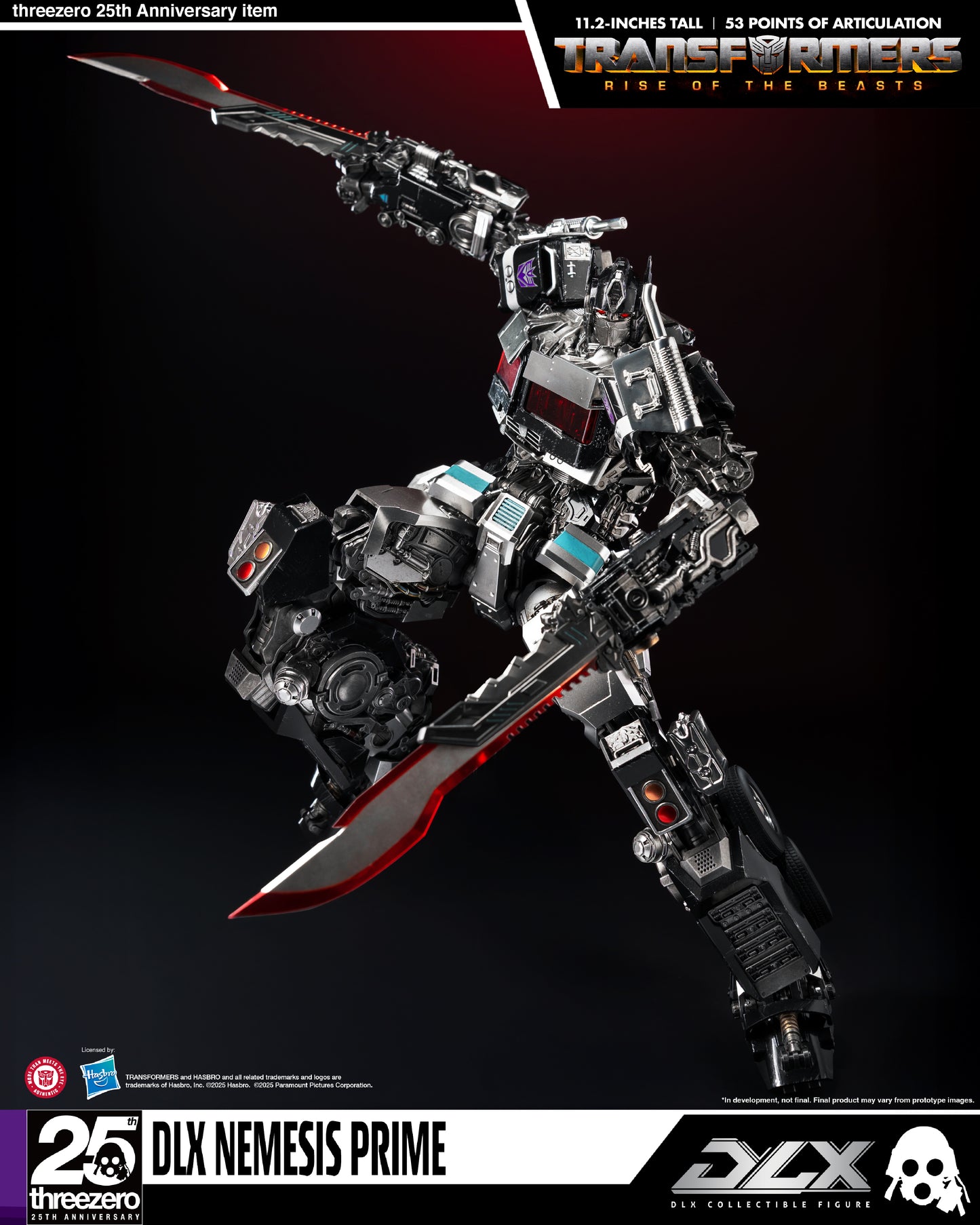 Threezero Exclusive: Transformers: Rise of the Beasts DLX Nemesis Prime