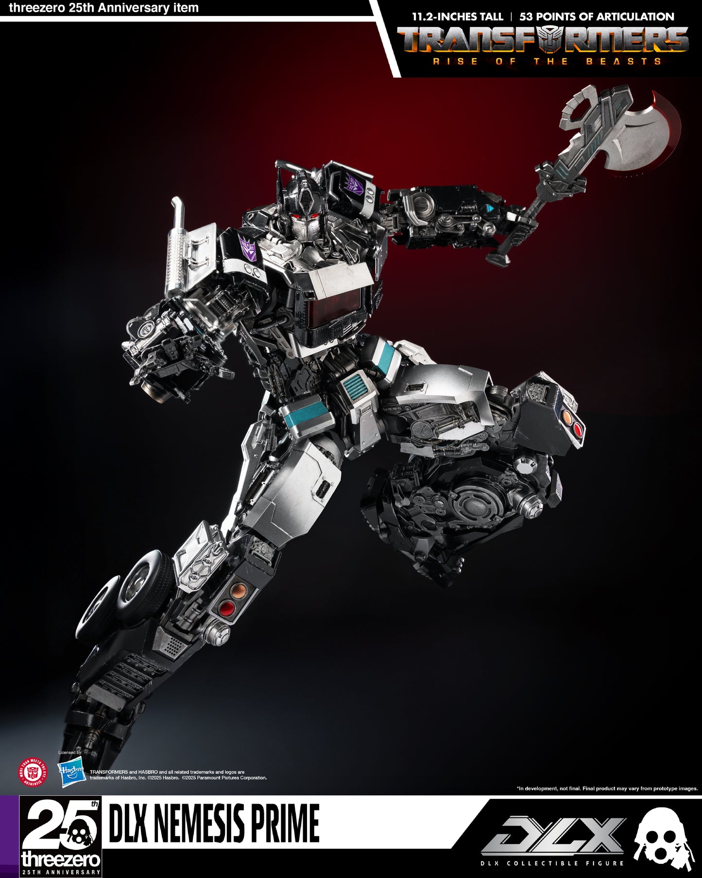 Threezero Exclusive: Transformers: Rise of the Beasts DLX Nemesis Prime