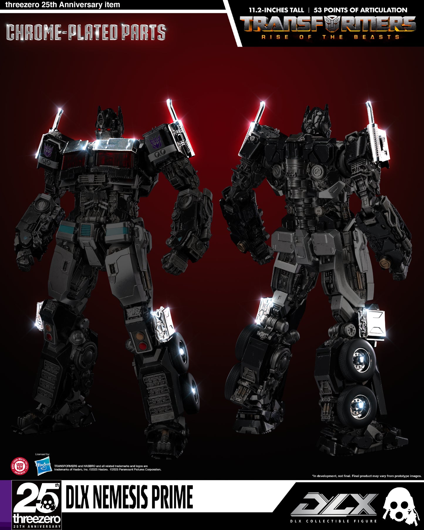 Threezero Exclusive: Transformers: Rise of the Beasts DLX Nemesis Prime