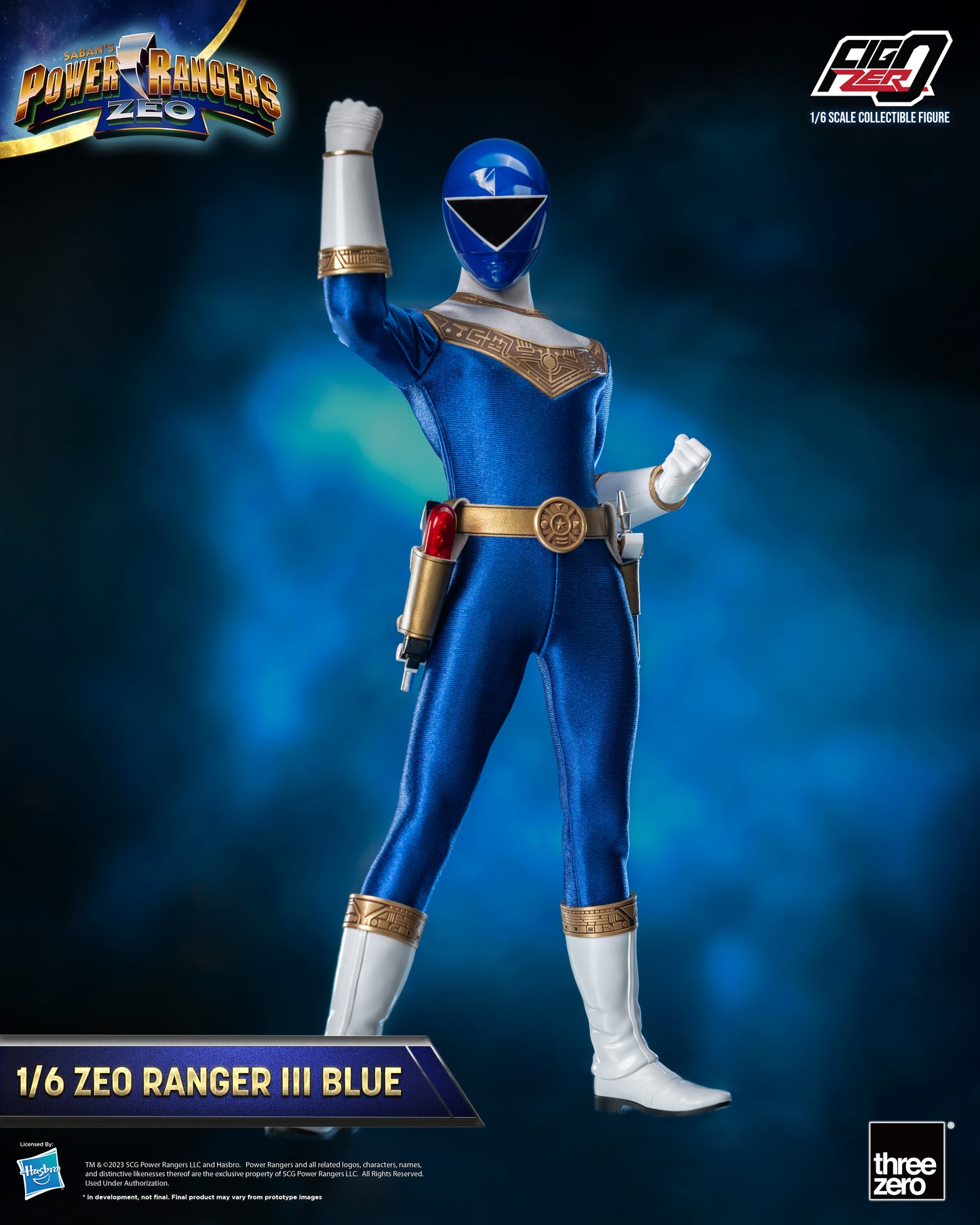 Threezero: Rerun Power Rangers Zeo - FigZero 1/6 Zeo Ranger III Blue