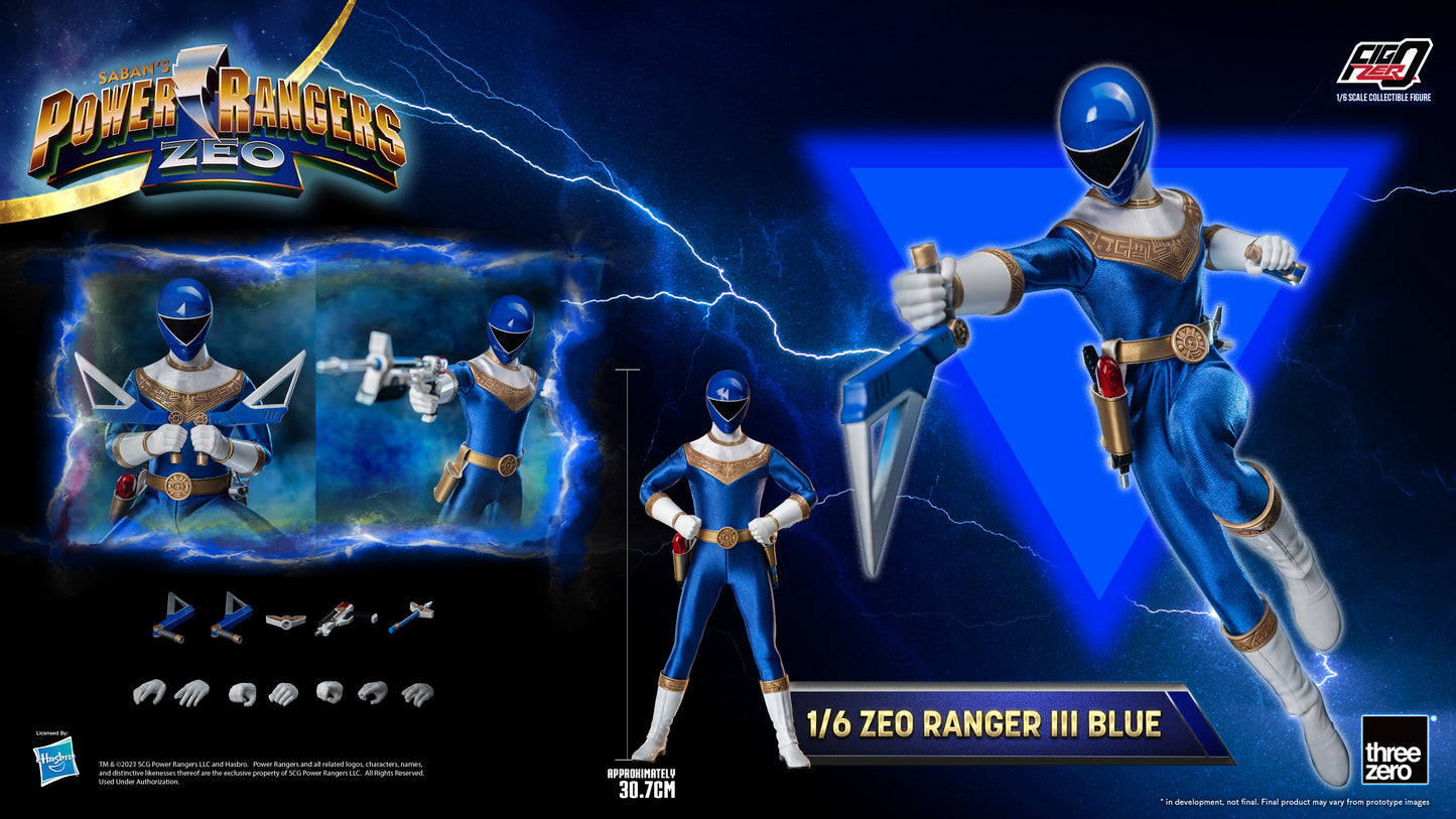 Threezero: Rerun Power Rangers Zeo - FigZero 1/6 Zeo Ranger III Blue