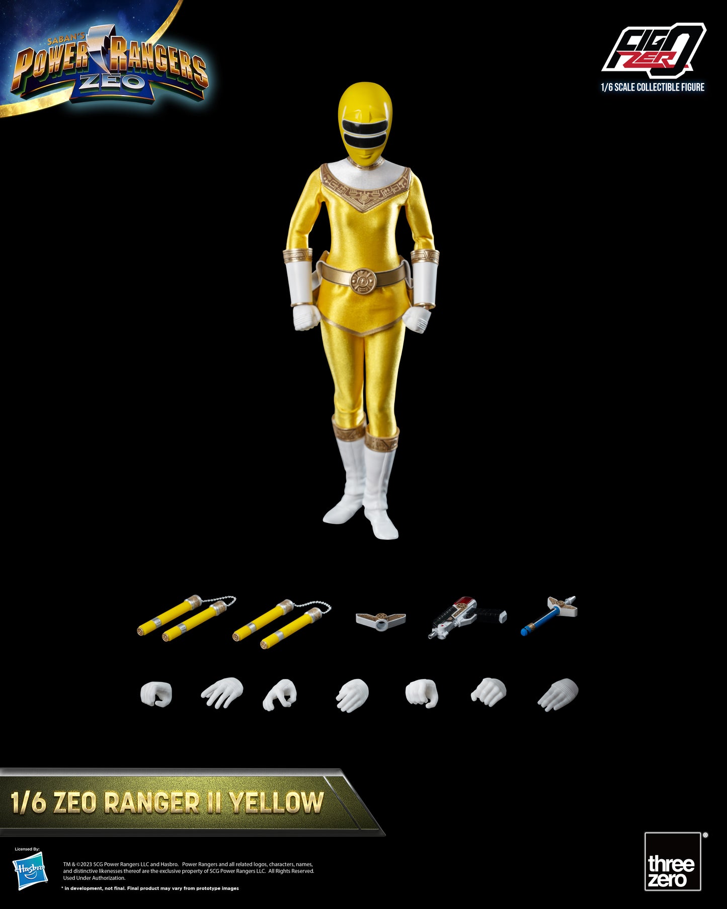 Threezero: Rerun Power Rangers Zeo - FigZero 1/6 Zeo Ranger II Yellow