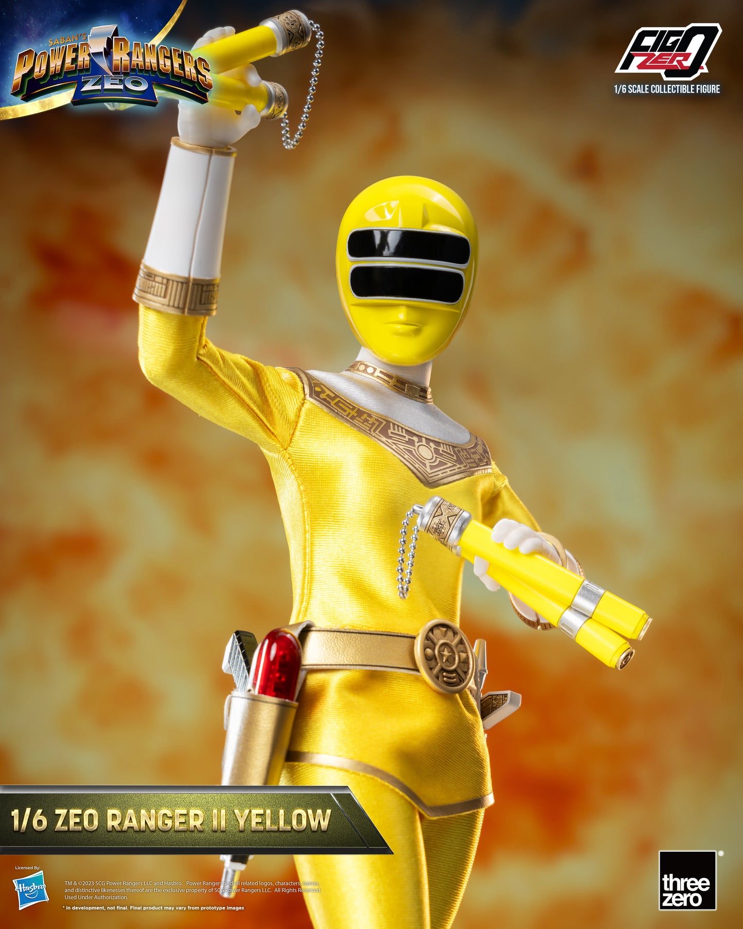 Threezero: Rerun Power Rangers Zeo - FigZero 1/6 Zeo Ranger II Yellow