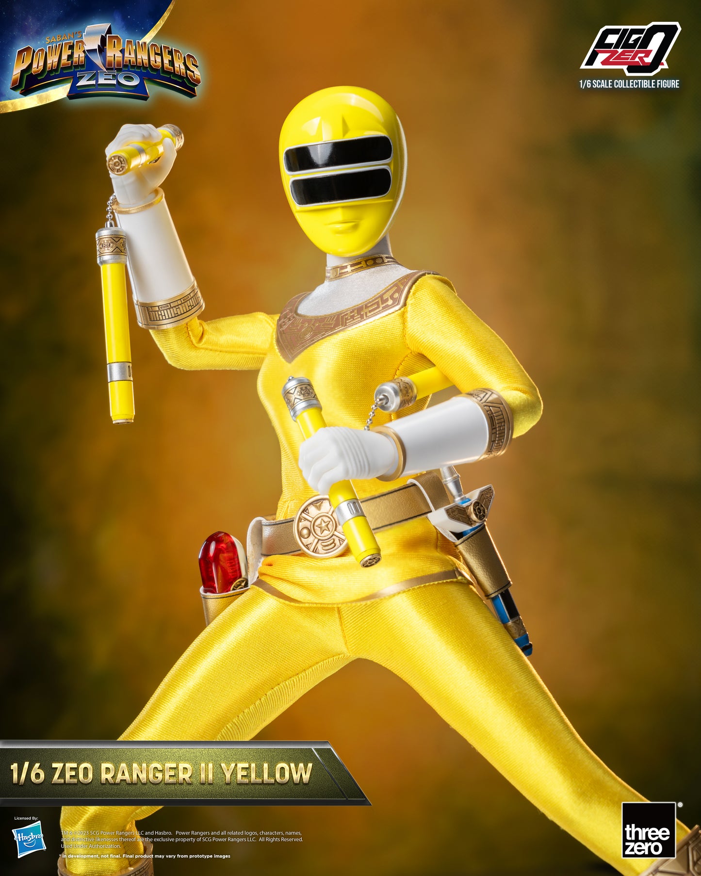 Threezero: Rerun Power Rangers Zeo - FigZero 1/6 Zeo Ranger II Yellow