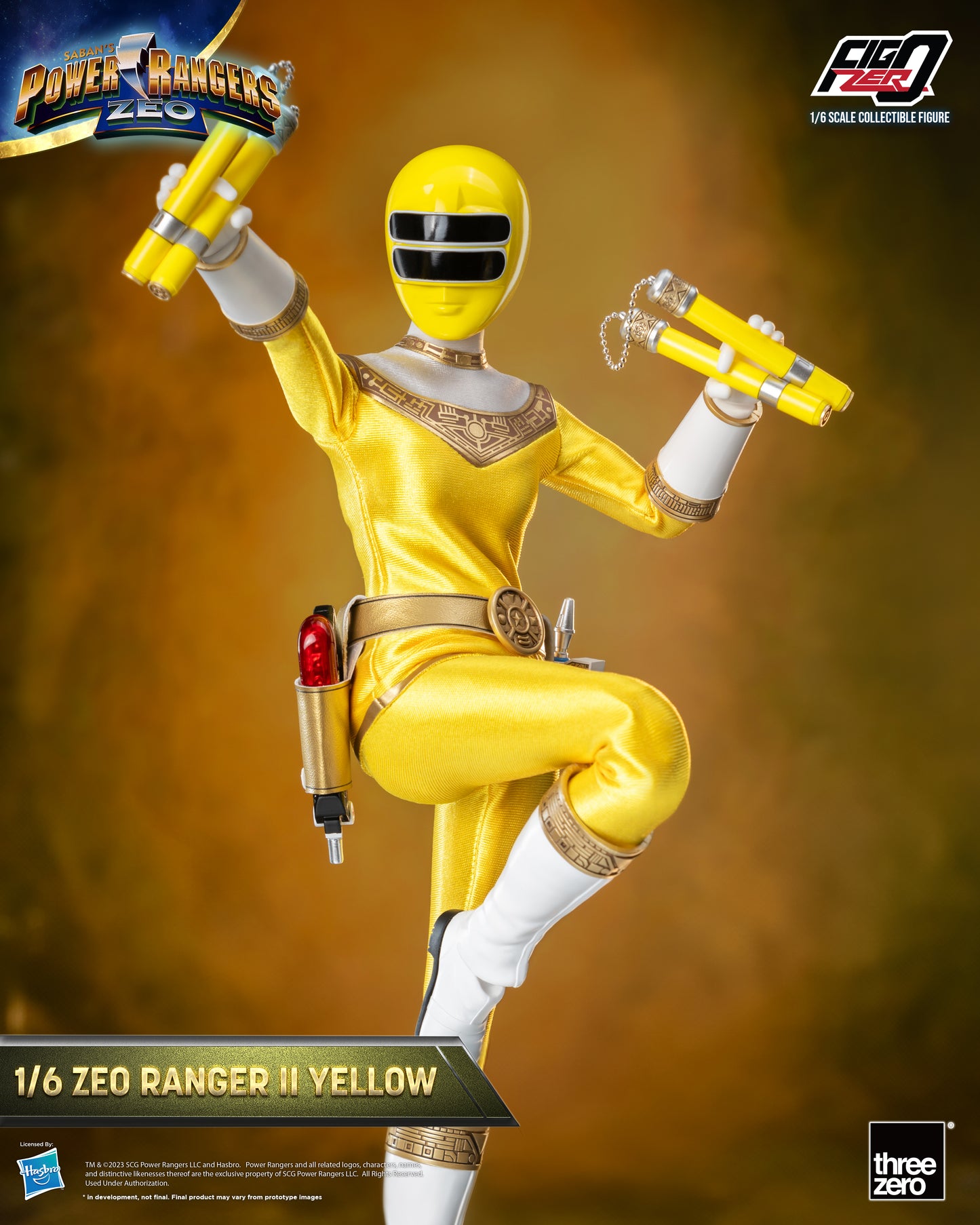 Threezero: Rerun Power Rangers Zeo - FigZero 1/6 Zeo Ranger II Yellow