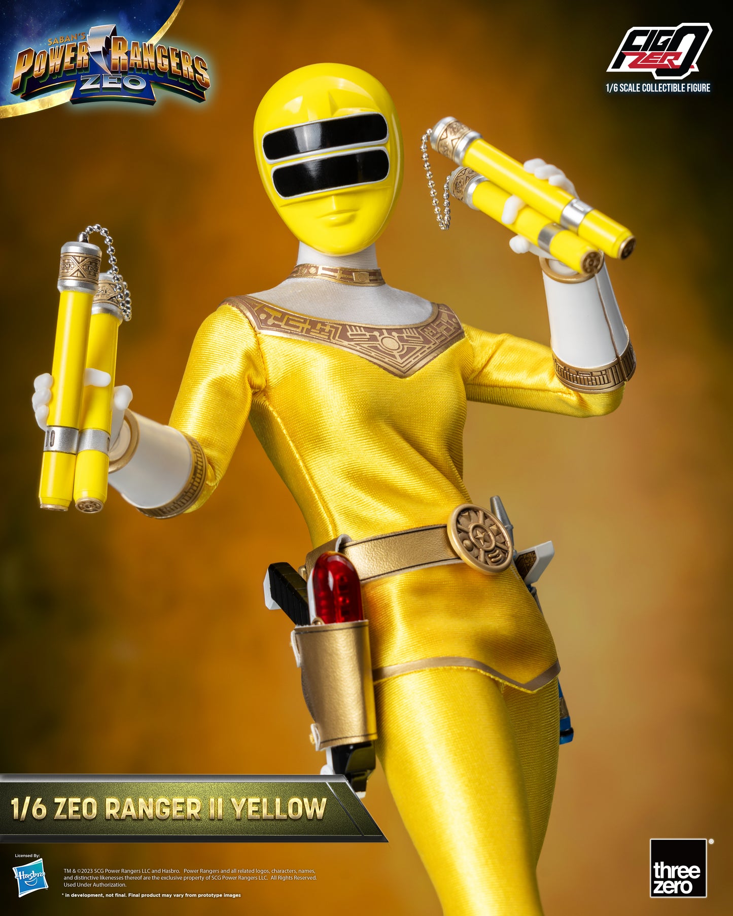 Threezero: Rerun Power Rangers Zeo - FigZero 1/6 Zeo Ranger II Yellow