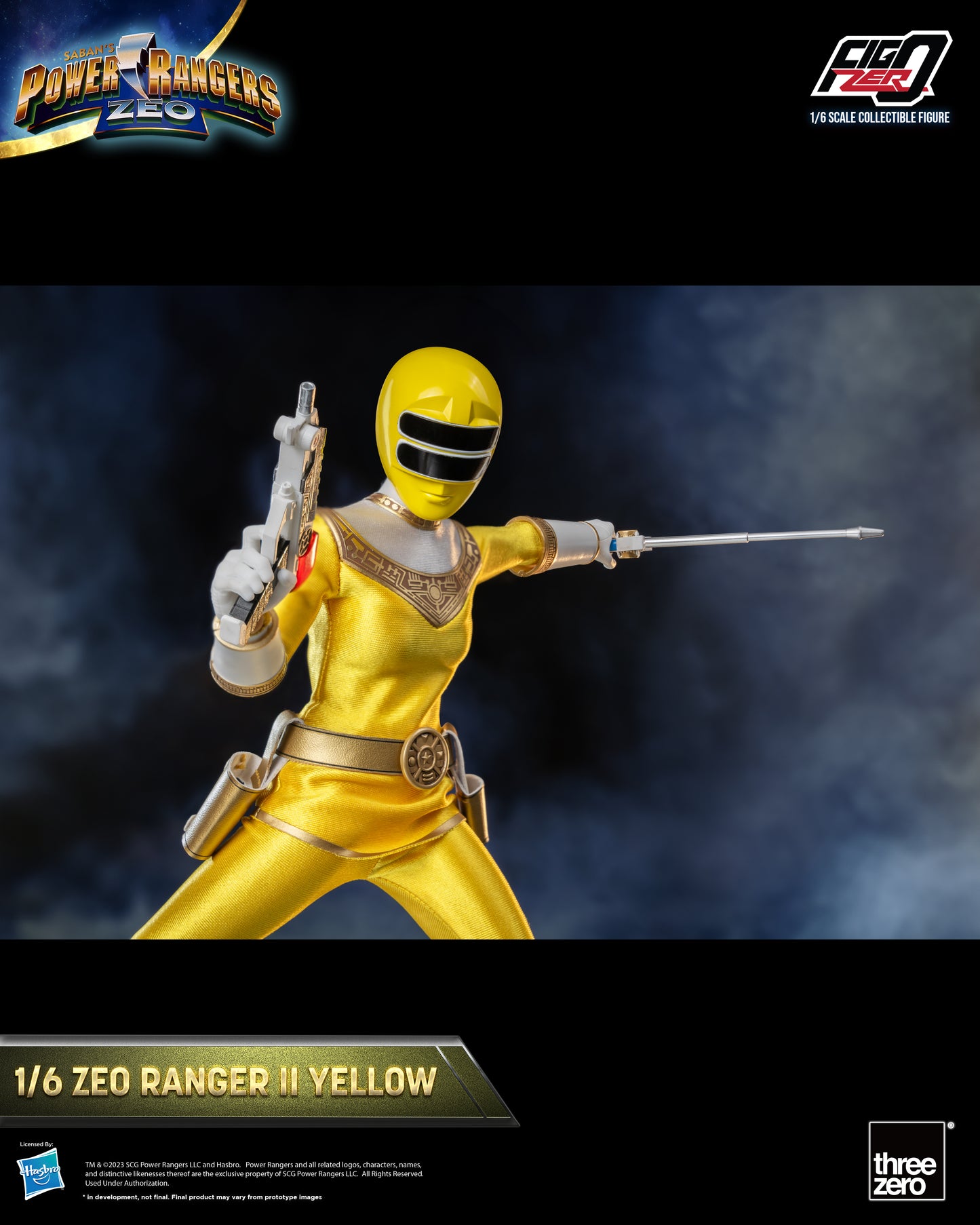 Threezero: Rerun Power Rangers Zeo - FigZero 1/6 Zeo Ranger II Yellow