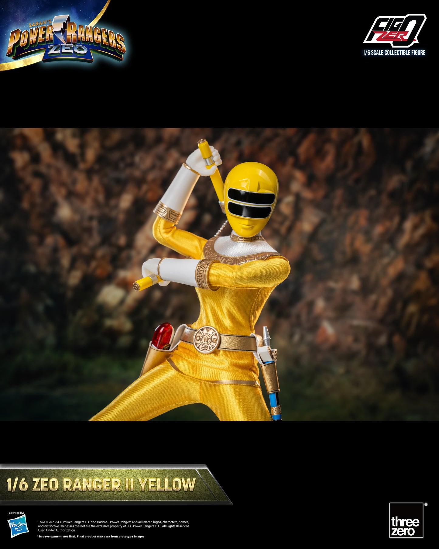 Threezero: Rerun Power Rangers Zeo - FigZero 1/6 Zeo Ranger II Yellow