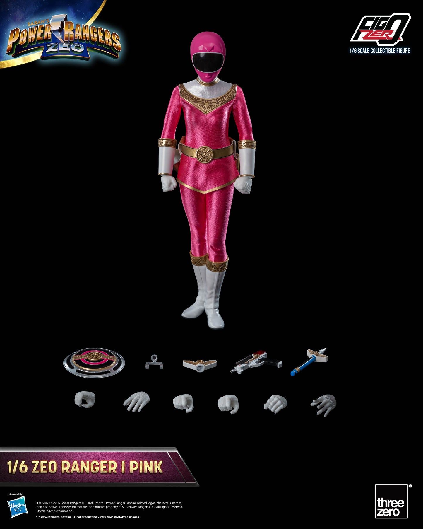 Threezero: Rerun Power Rangers Zeo - FigZero 1/6 Zeo Ranger I Pink