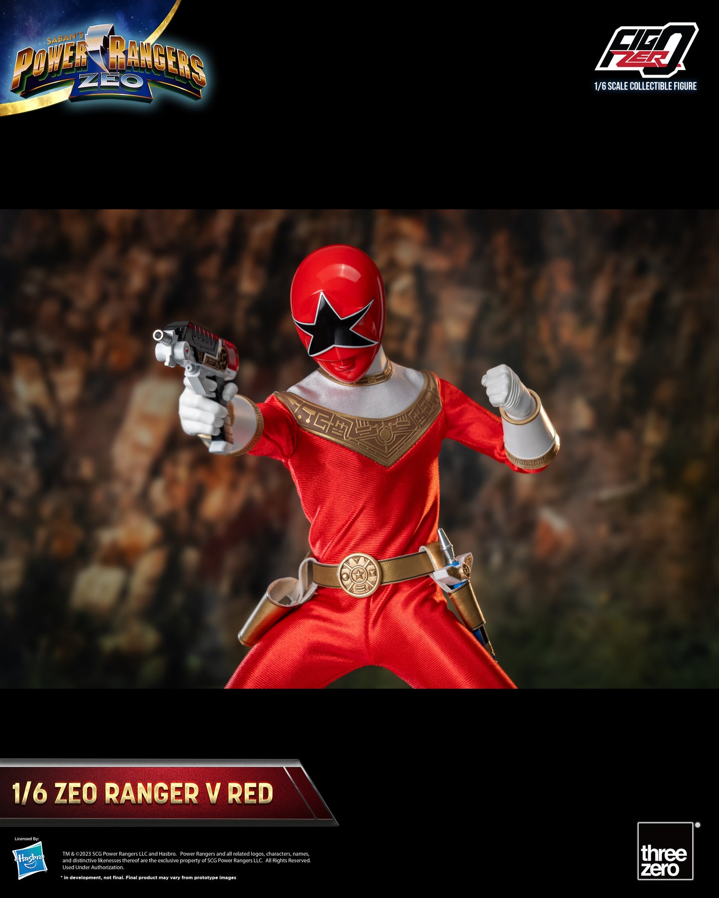 Threezero: Rerun Power Rangers Zeo - FigZero 1/6 Zeo Ranger V Red
