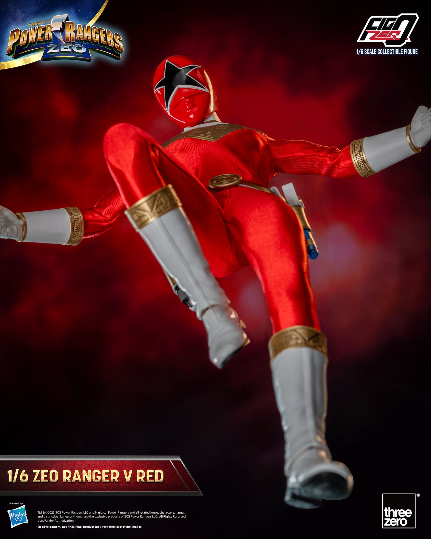 Threezero: Rerun Power Rangers Zeo - FigZero 1/6 Zeo Ranger V Red