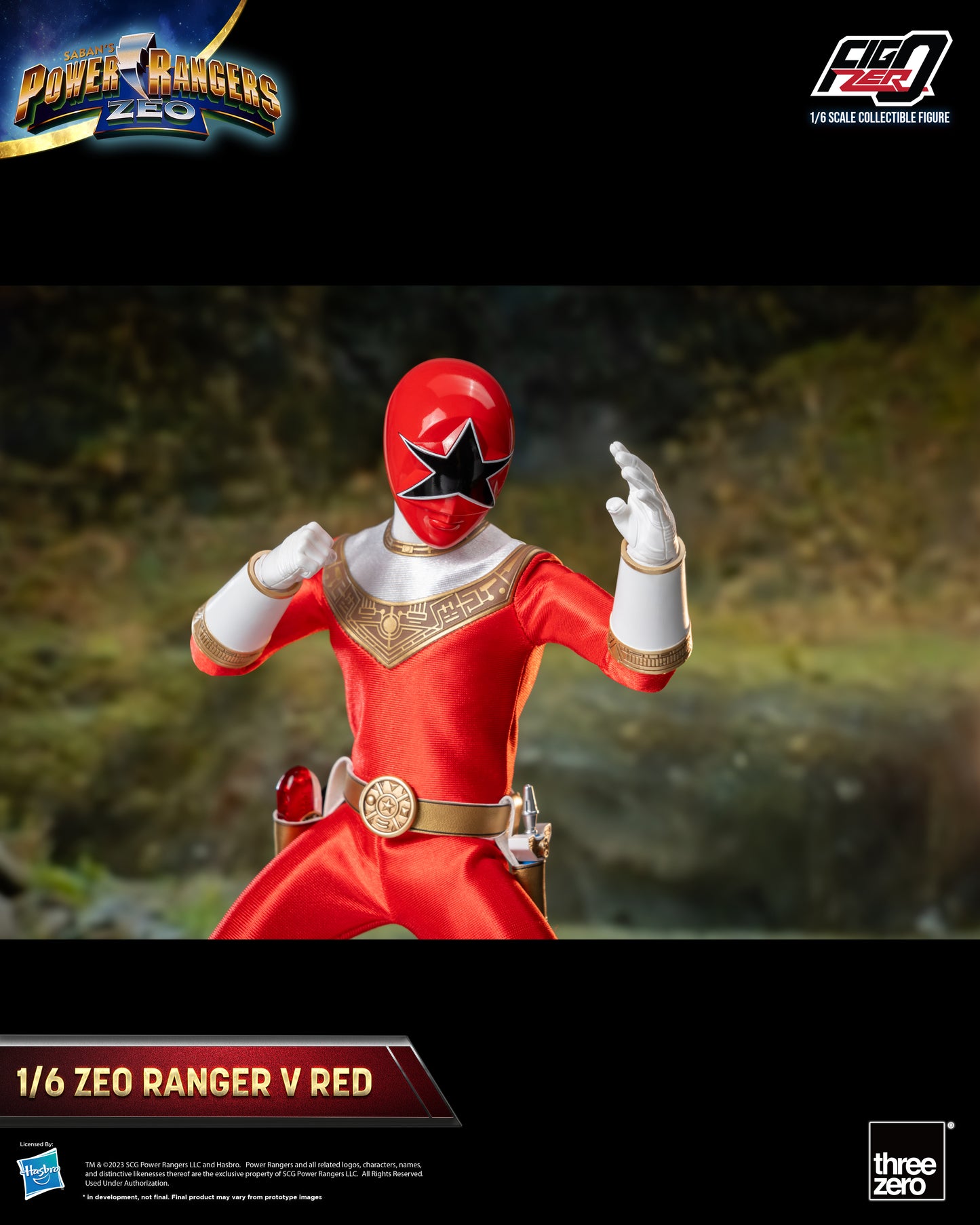 Threezero: Rerun Power Rangers Zeo - FigZero 1/6 Zeo Ranger V Red