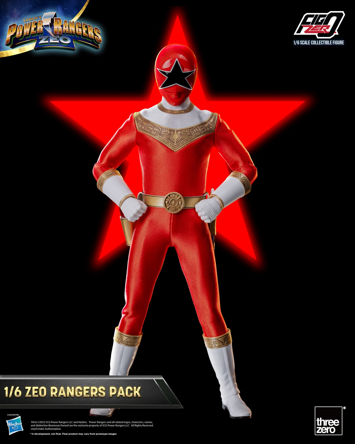 Threezero: Rerun Power Rangers Zeo - FigZero 1/6 Zeo Rangers Pack