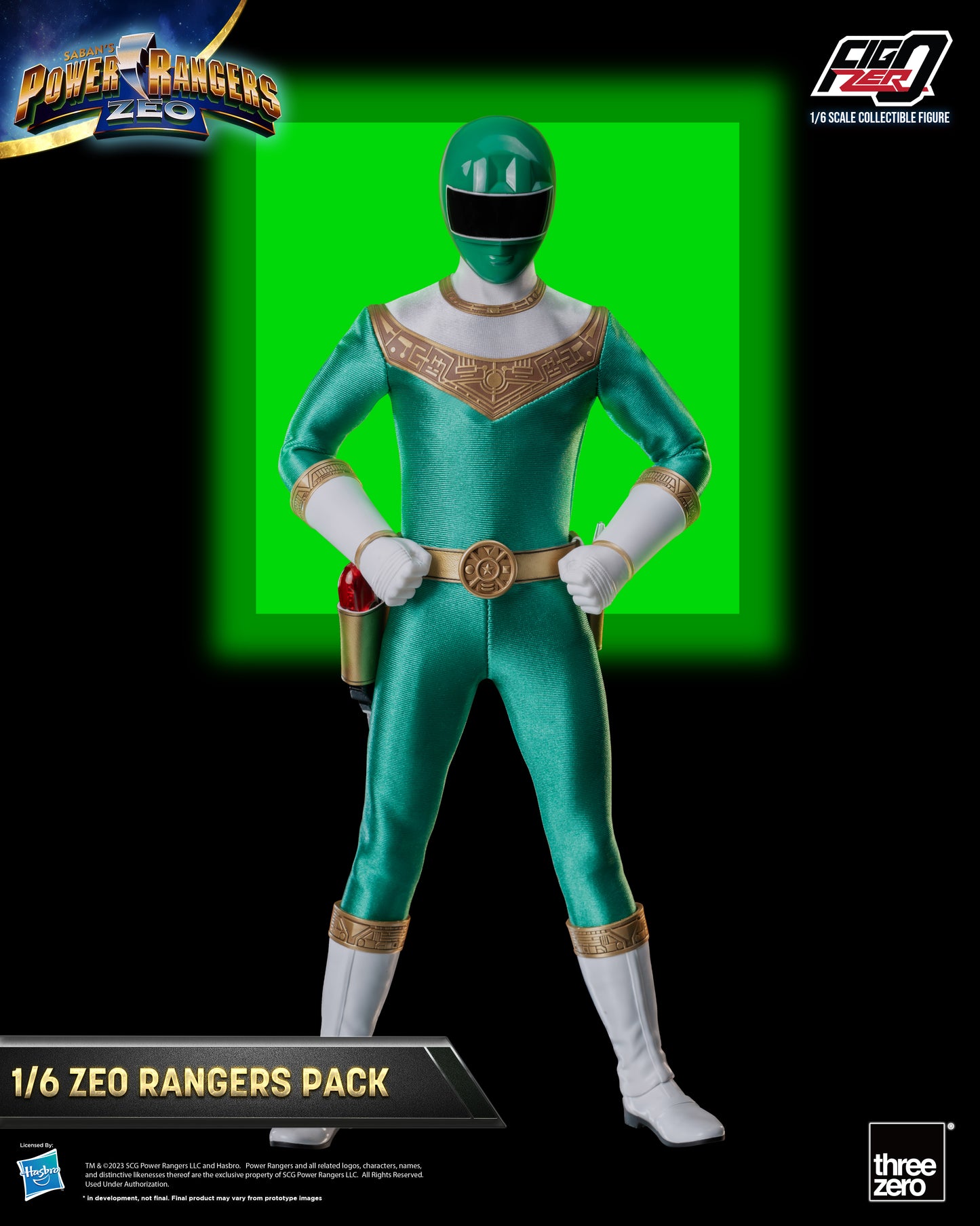 Threezero: Rerun Power Rangers Zeo - FigZero 1/6 Zeo Rangers Pack