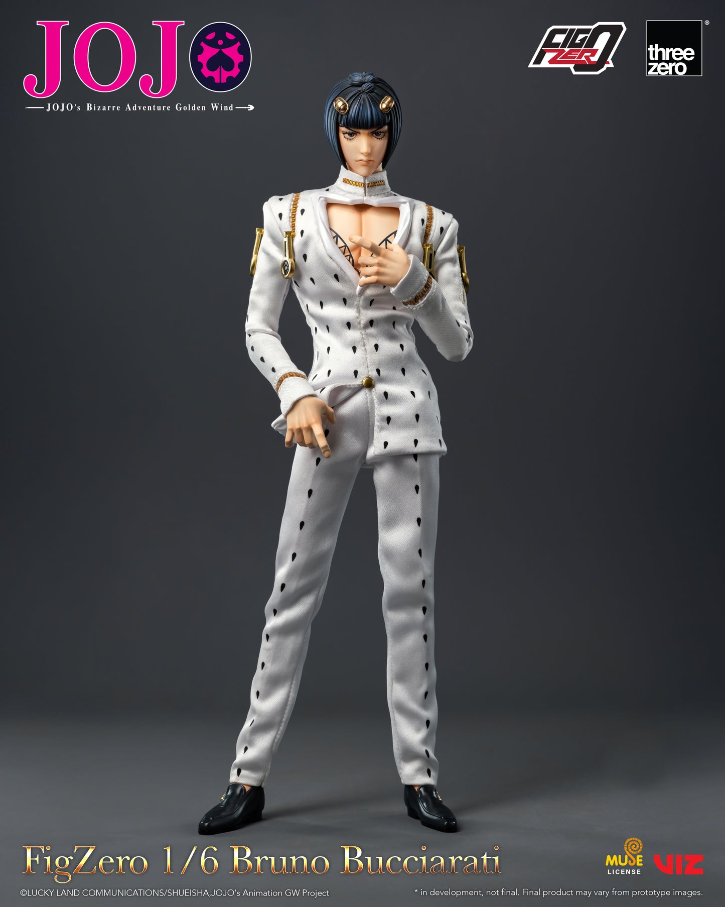 Threezero: JOJO's Bizarre Adventure: Golden Wind FigZero 1/6 Bruno Bucciarati