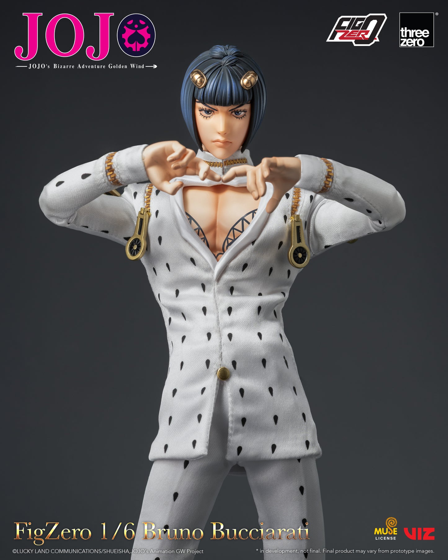 Threezero: JOJO's Bizarre Adventure: Golden Wind FigZero 1/6 Bruno Bucciarati