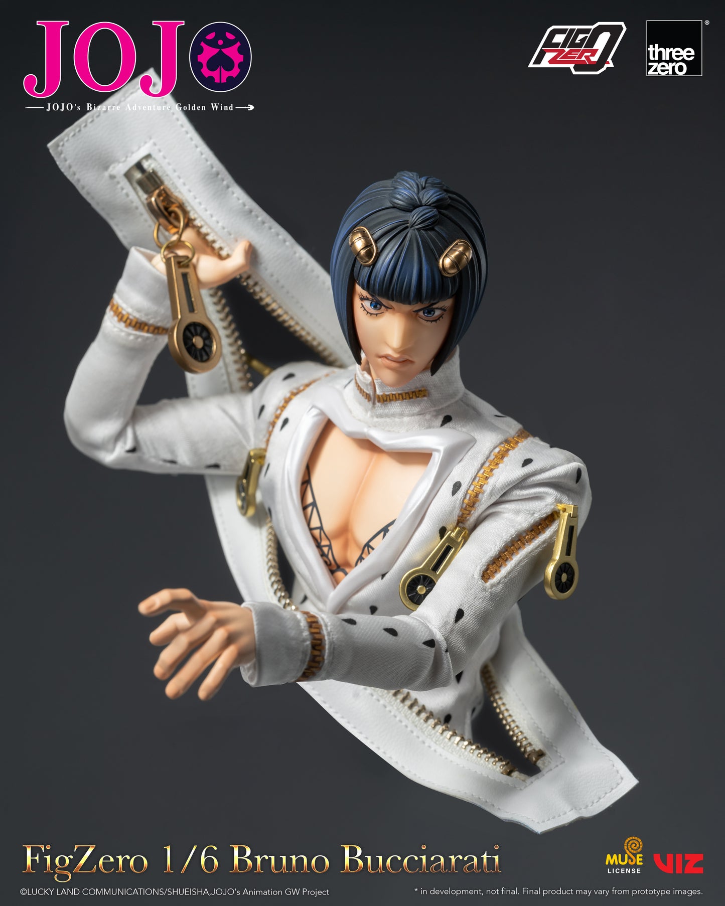 Threezero: JOJO's Bizarre Adventure: Golden Wind FigZero 1/6 Bruno Bucciarati
