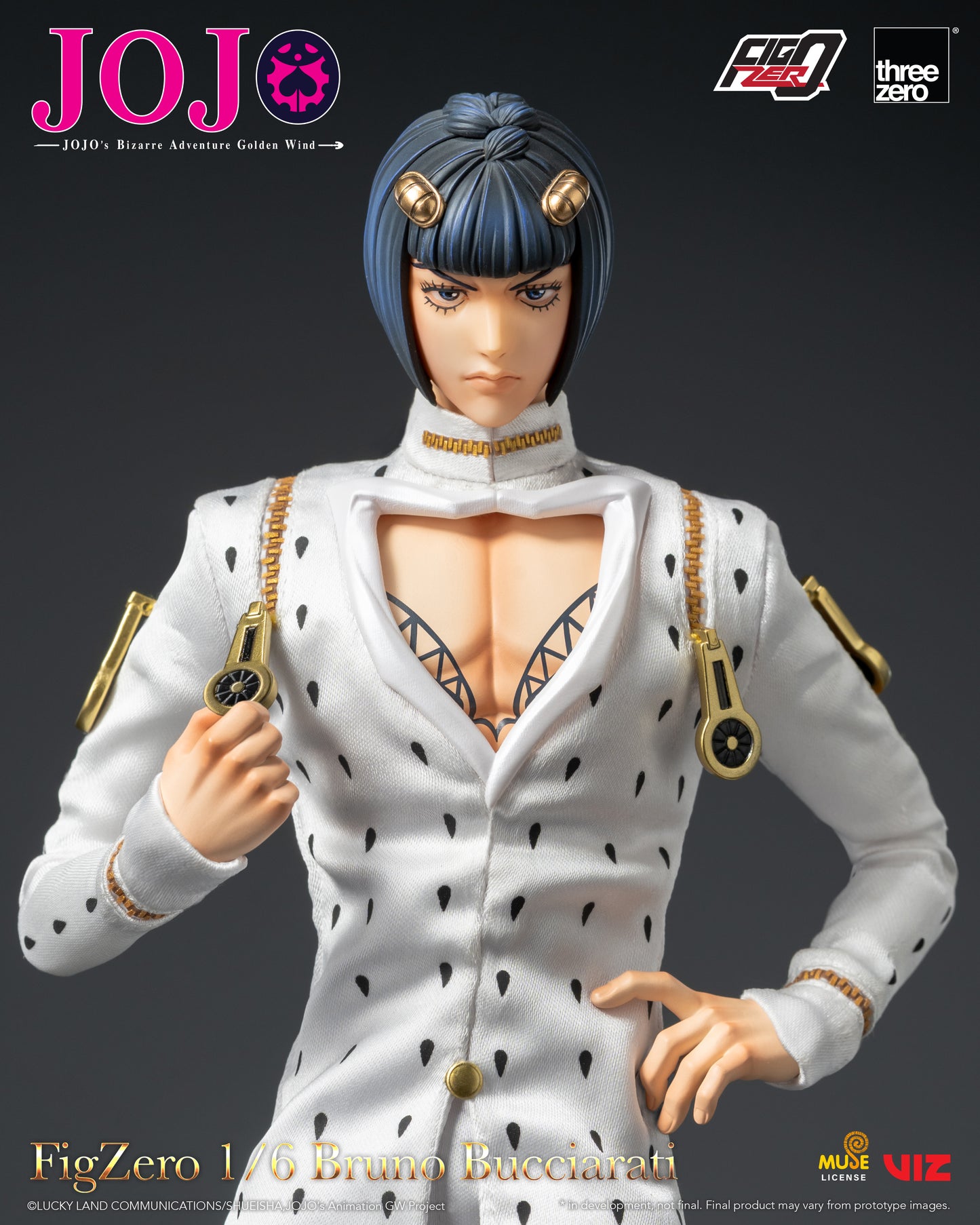 Threezero: JOJO's Bizarre Adventure: Golden Wind FigZero 1/6 Bruno Bucciarati