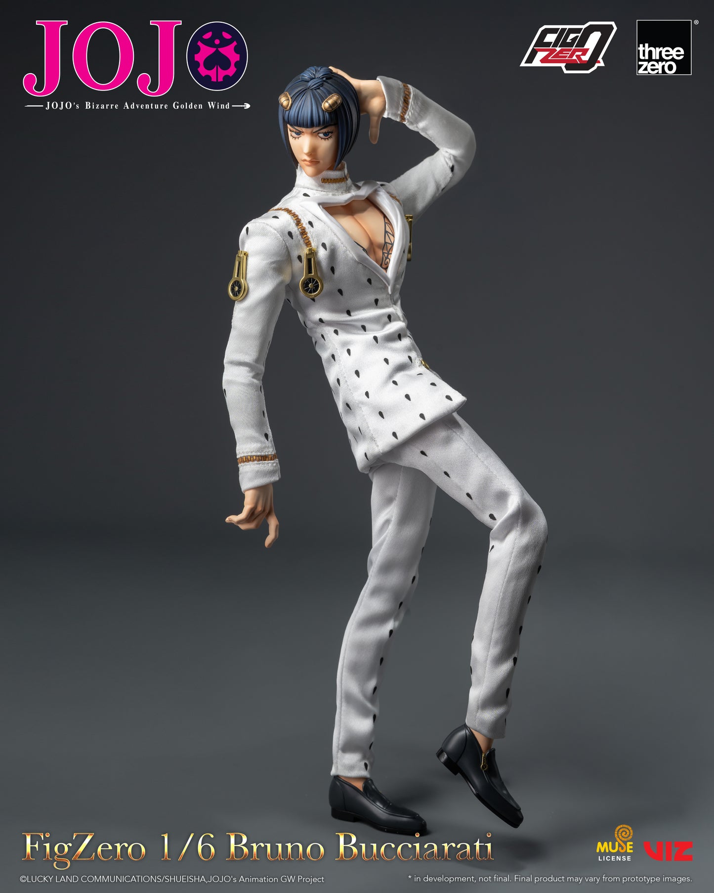 Threezero: JOJO's Bizarre Adventure: Golden Wind FigZero 1/6 Bruno Bucciarati