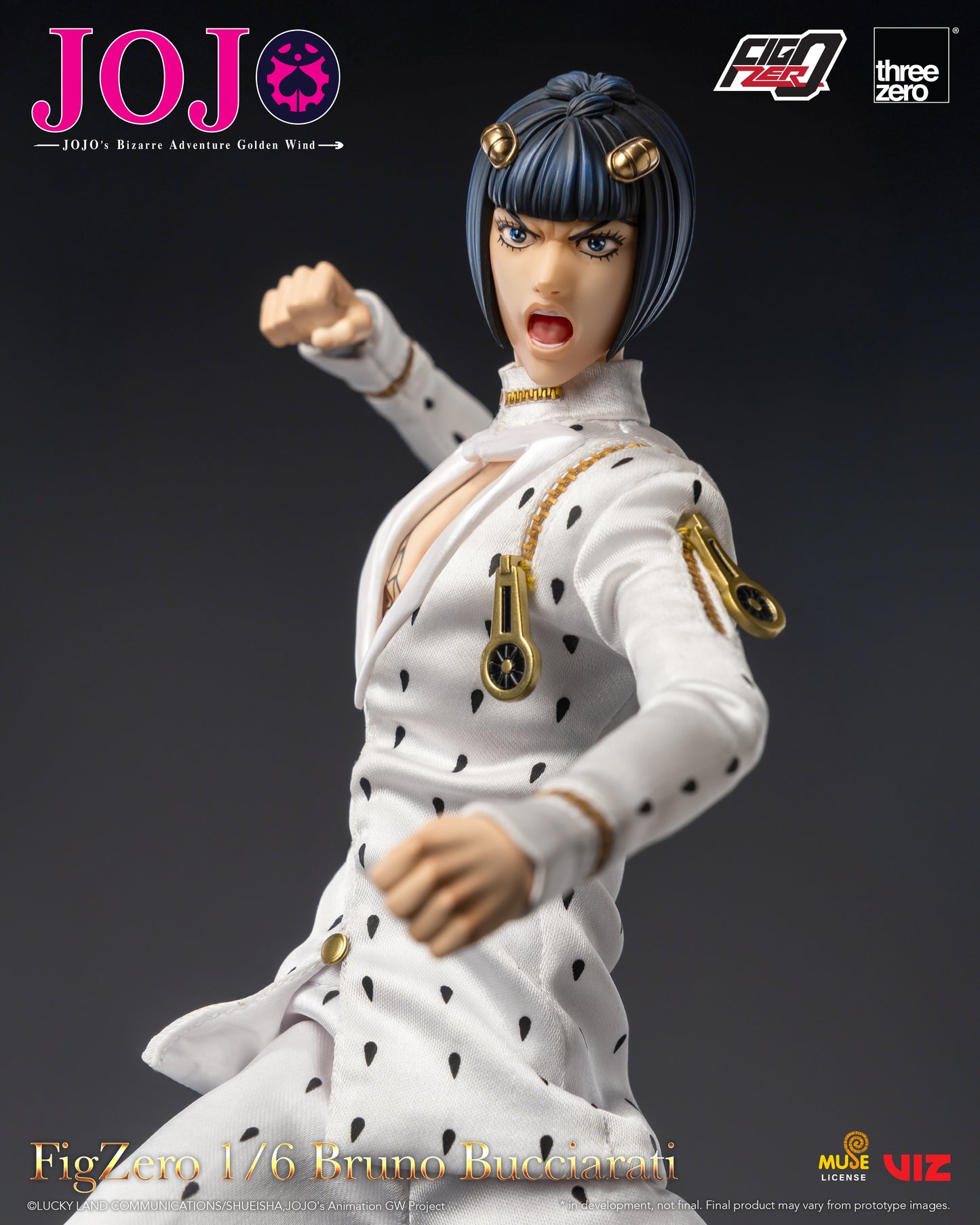 Threezero: JOJO's Bizarre Adventure: Golden Wind FigZero 1/6 Bruno Bucciarati