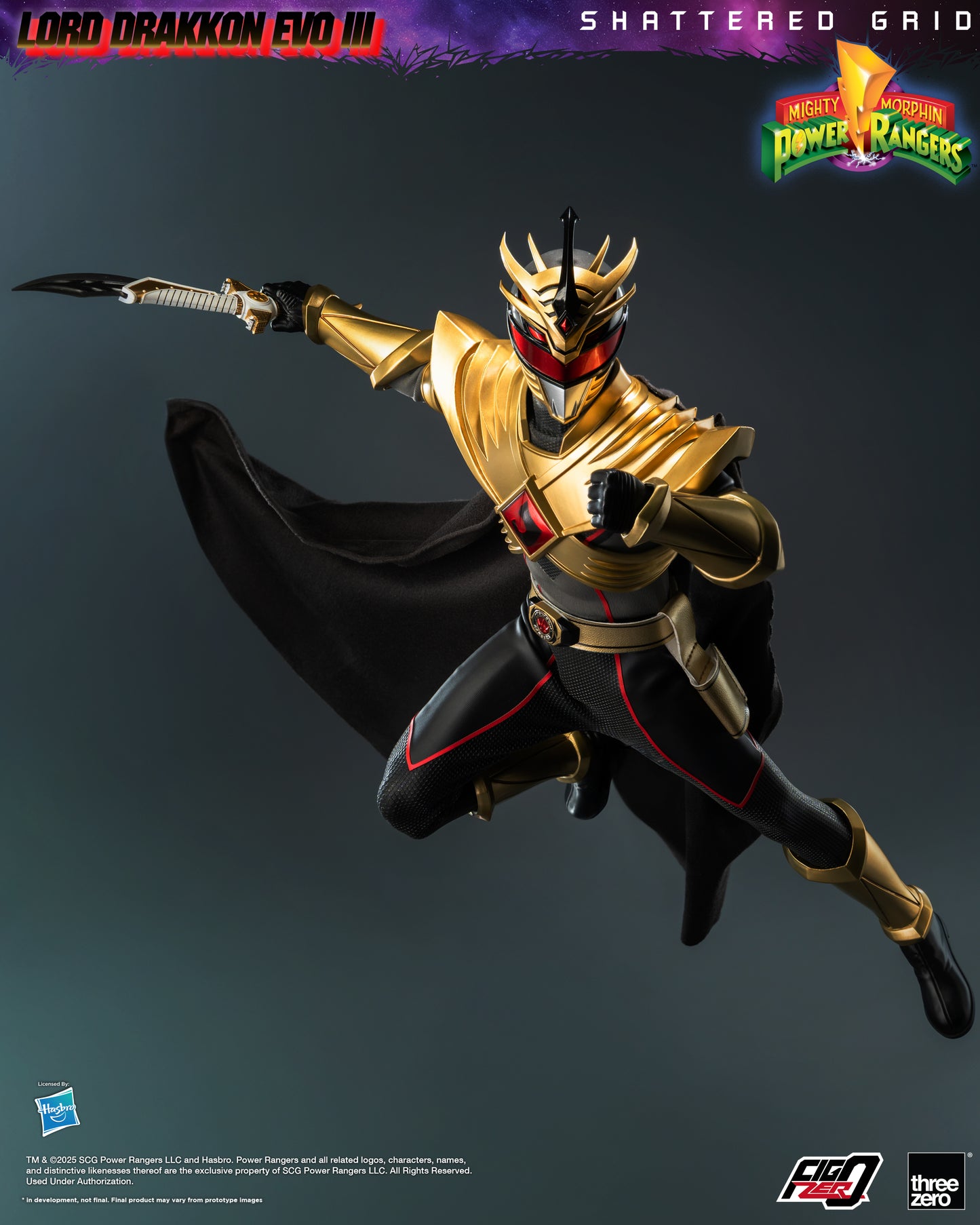 Threezero: Mighty Morphin Power Rangers: Shattered Grid - FigZero 1/6 Lord Drakkon Evo III