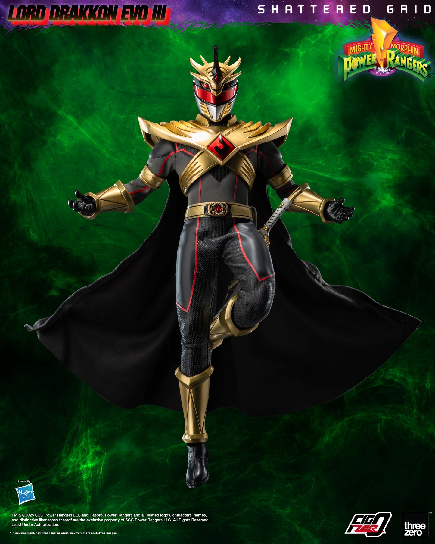 Threezero: Mighty Morphin Power Rangers: Shattered Grid - FigZero 1/6 Lord Drakkon Evo III
