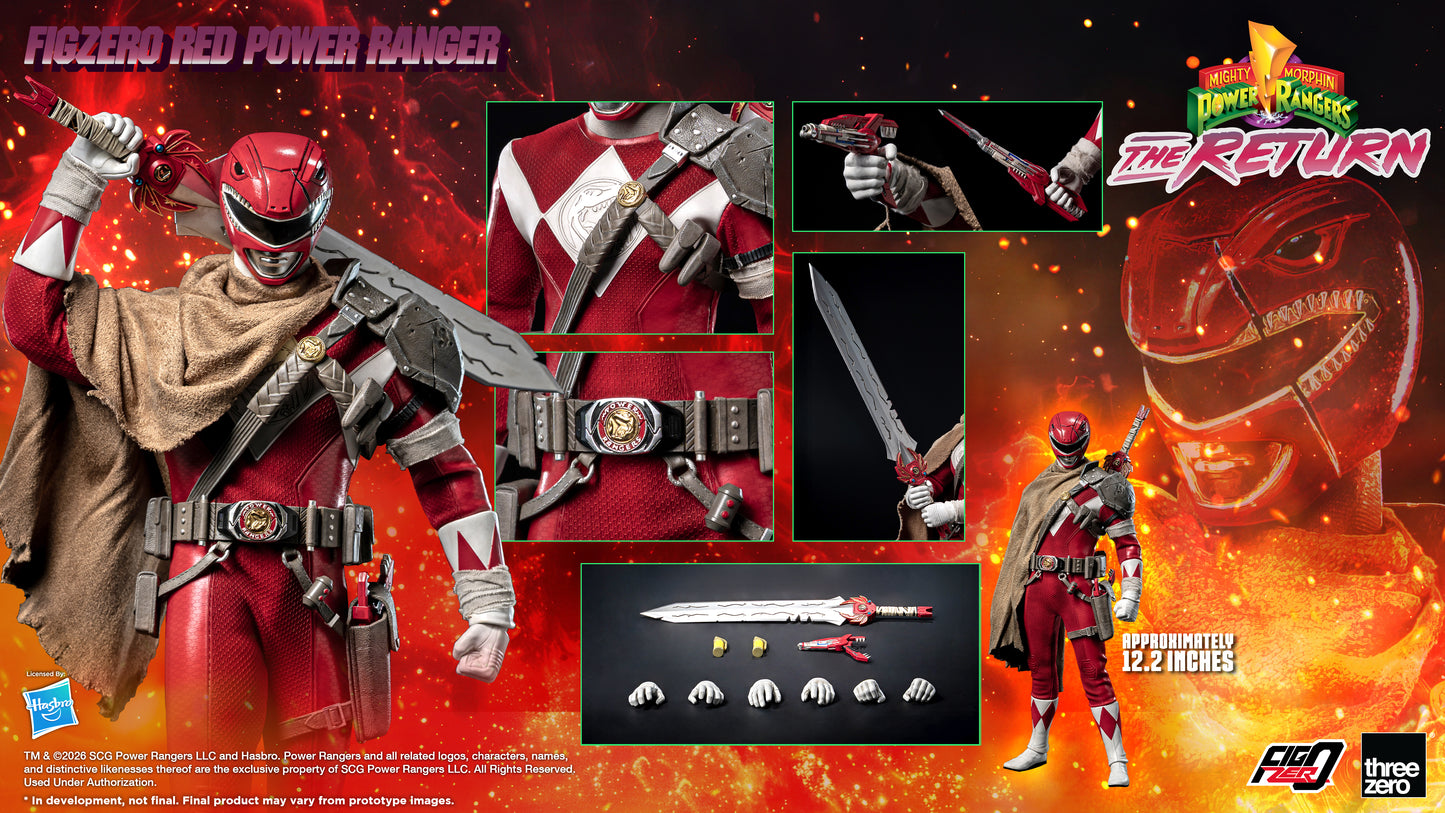 [Threezero] 3Z1020 Mighty Morphin Power Rangers: The Return - FigZero 1/6 Red Power Ranger
