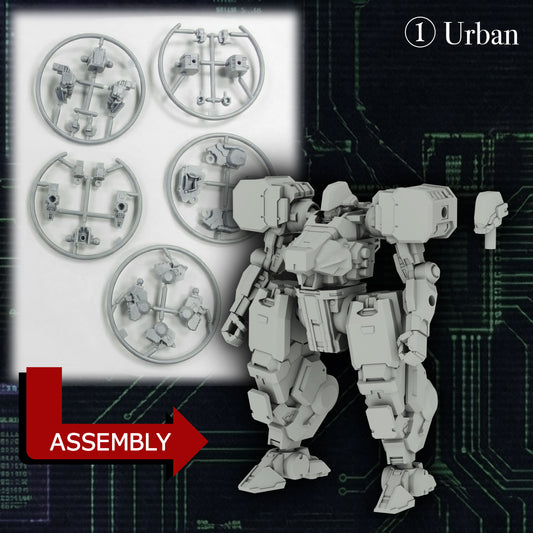 Threezero: MER046 KIKOU SENSEN 1/100th Scale Plastic Model Kit Wave 1 (1 set of 6 pcs)