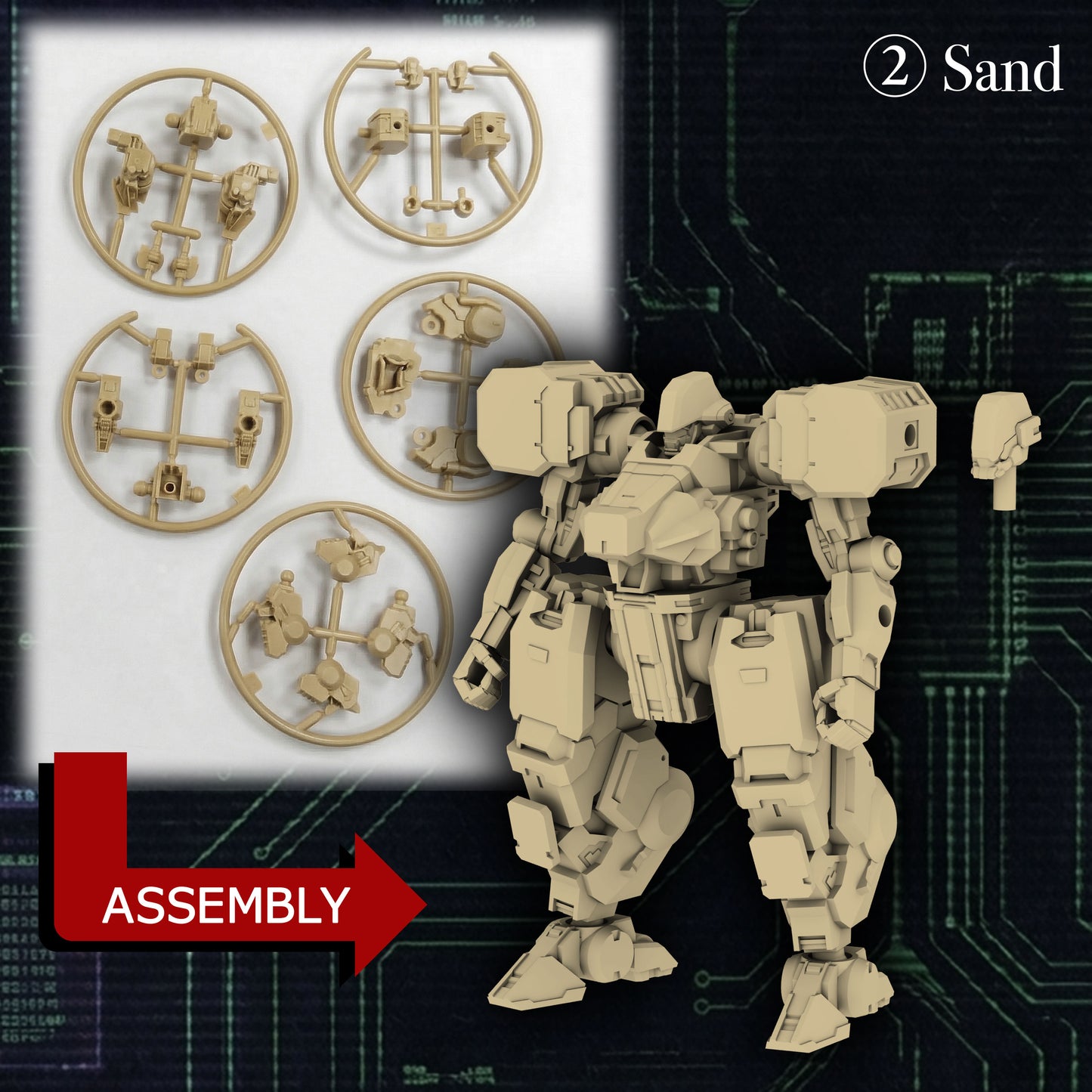 Threezero: MER046 KIKOU SENSEN 1/100th Scale Plastic Model Kit Wave 1 (1 set of 6 pcs)