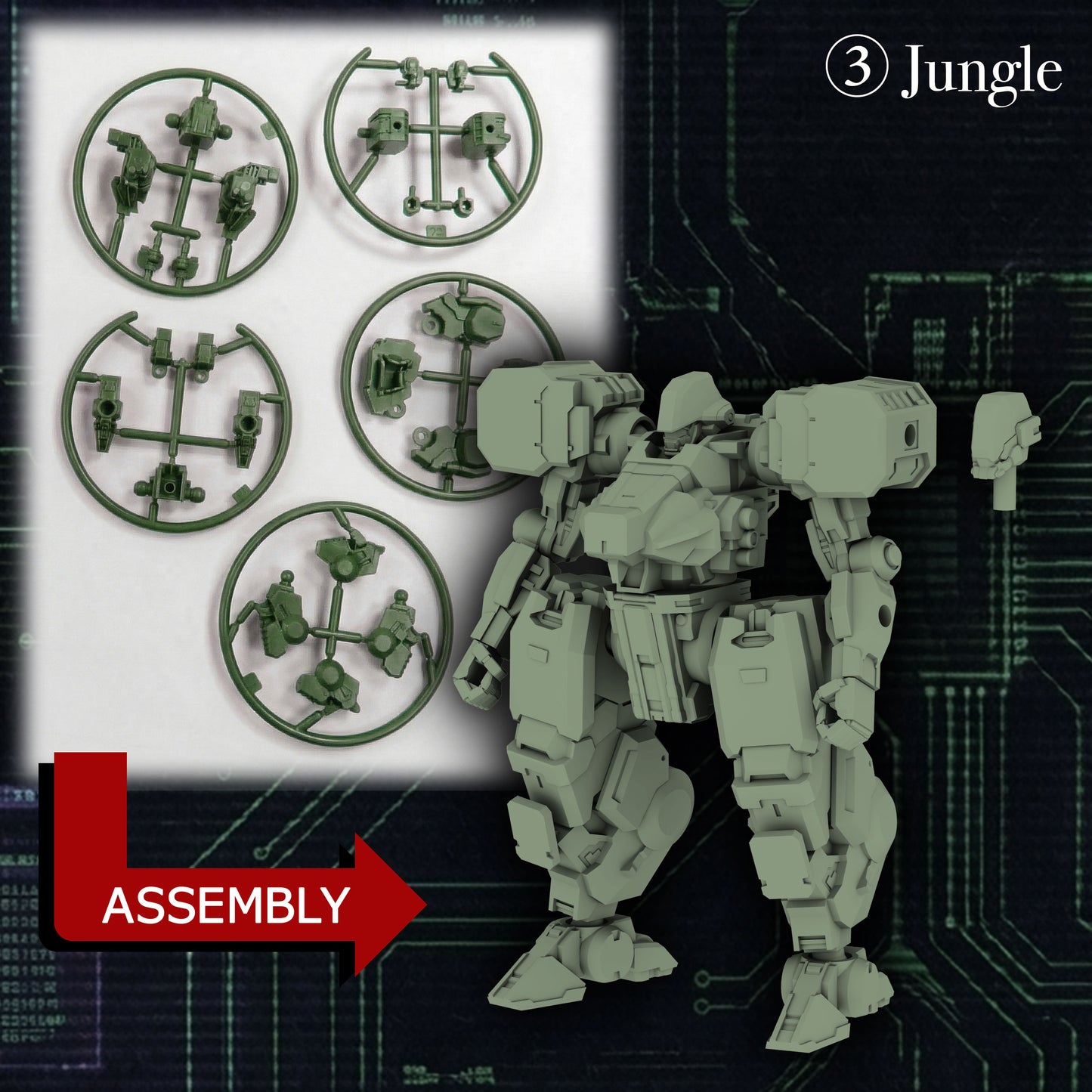 Threezero: MER046 KIKOU SENSEN 1/100th Scale Plastic Model Kit Wave 1 (1 set of 6 pcs)