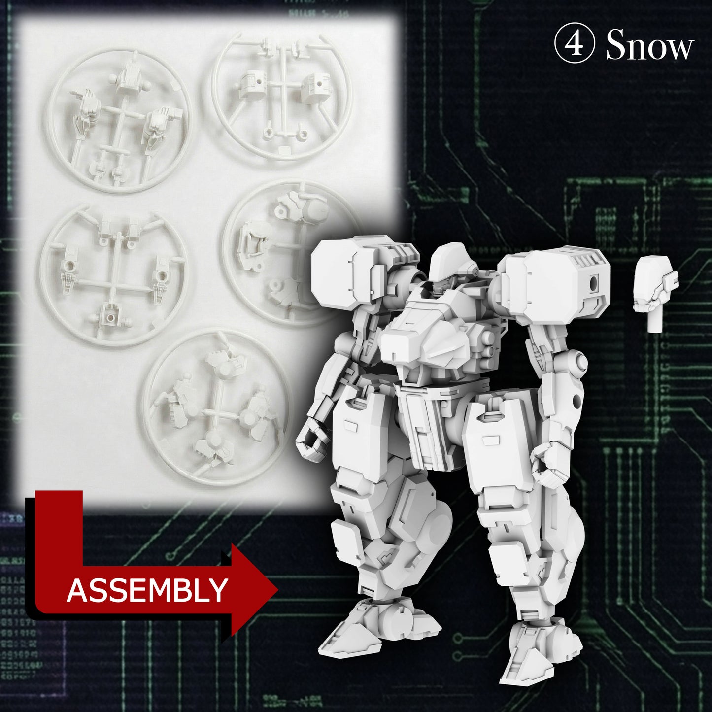 Threezero: MER046 KIKOU SENSEN 1/100th Scale Plastic Model Kit Wave 1 (1 set of 6 pcs)