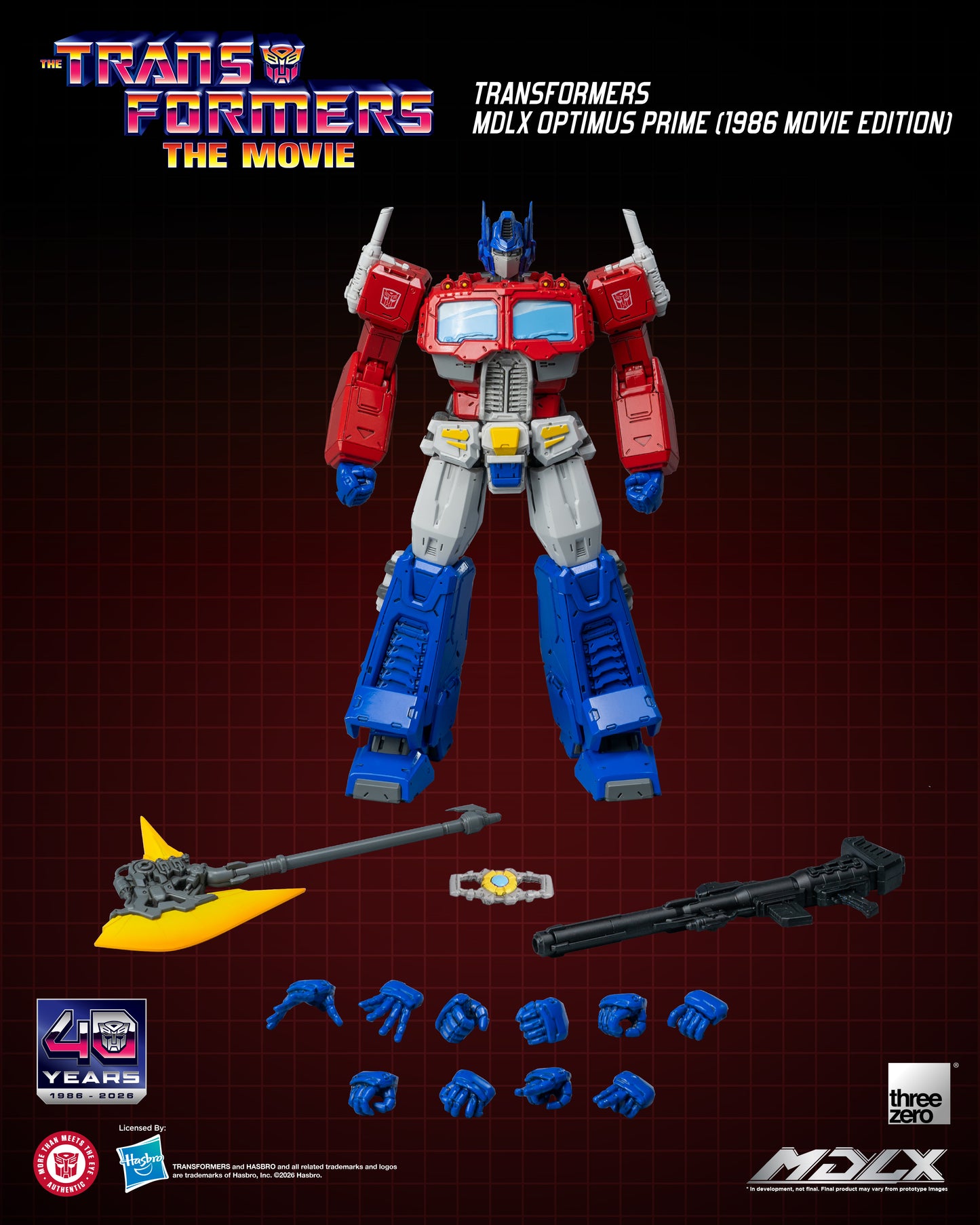 [Threezero] 3Z1161 Transformers MDLX Optimus Prime (1986 Movie Edition)