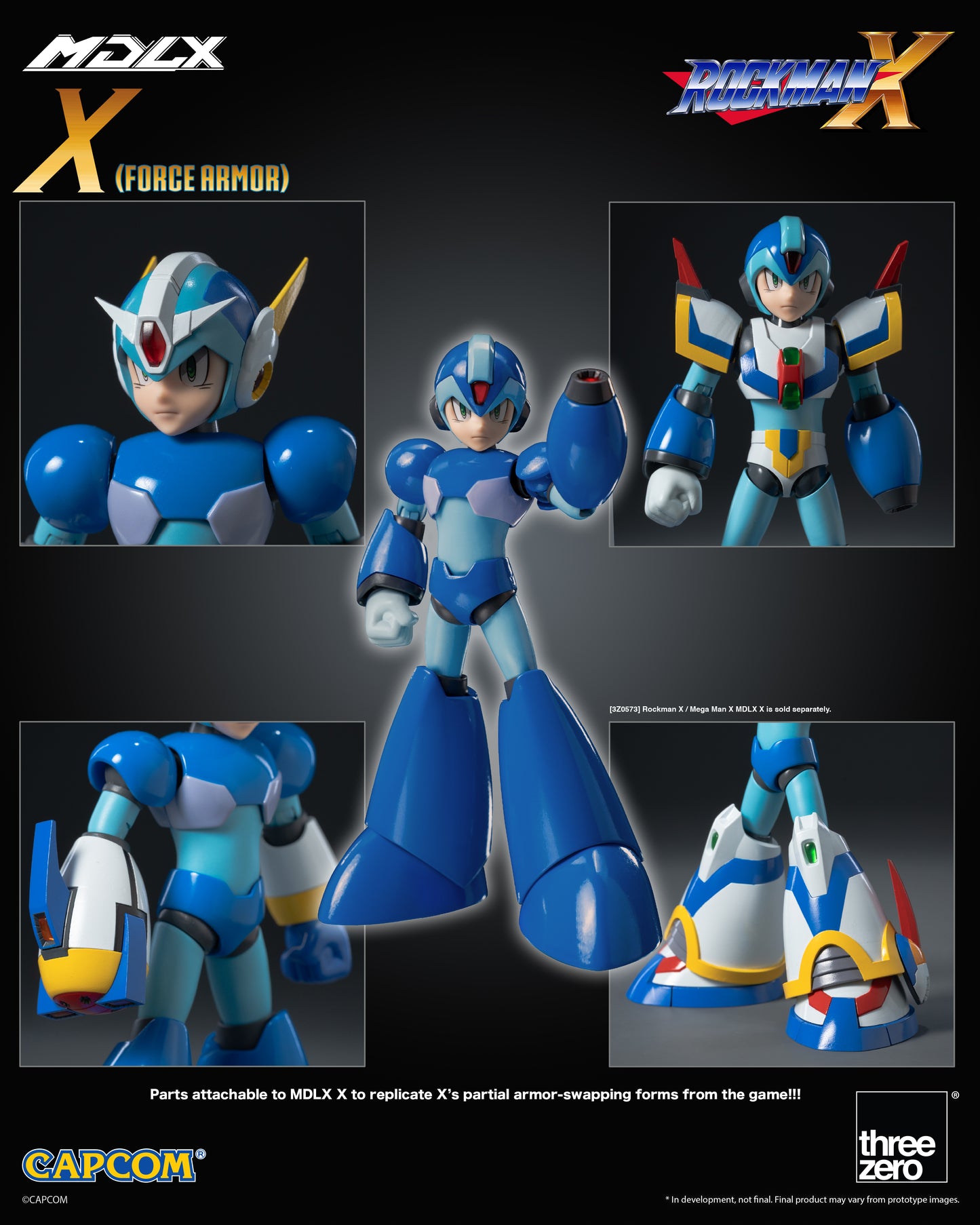 [Threezero] 3Z0988 Rockman X / Mega Man X MDLX X (Force Armor)