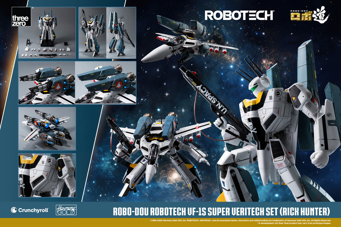 [Threezero] 3Z0307 ROBO-DOU ROBOTECH VF‐1S Super Veritech Set (RICK HUNTER)