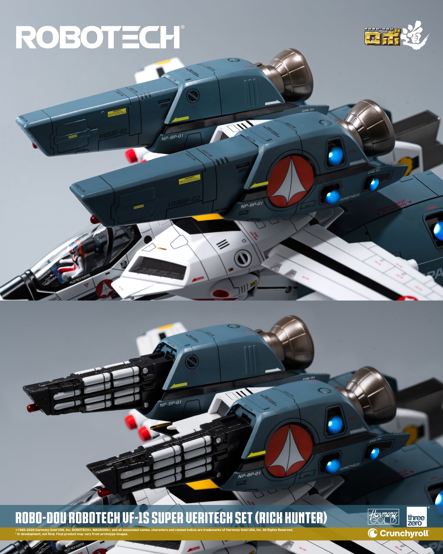 [Threezero] 3Z0307 ROBO-DOU ROBOTECH VF‐1S Super Veritech Set (RICK HUNTER)
