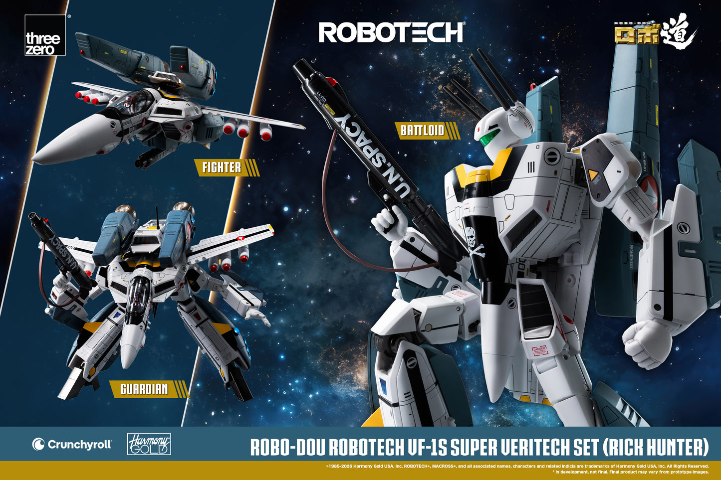 [Threezero] 3Z0307 ROBO-DOU ROBOTECH VF‐1S Super Veritech Set (RICK HUNTER)