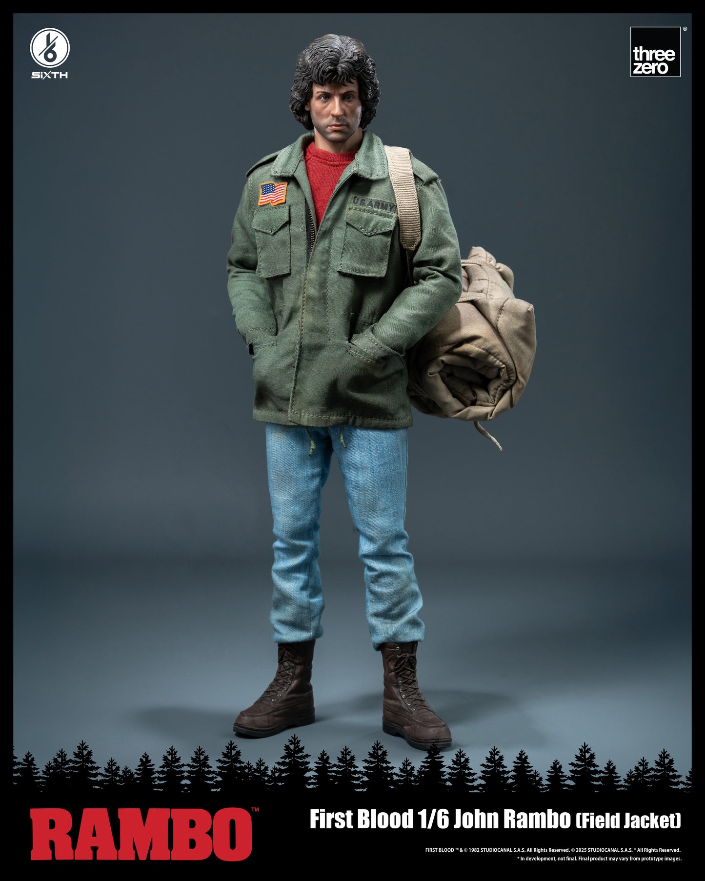 Threezero: Rambo: First Blood - 1/6 John Rambo (Field Jacket)