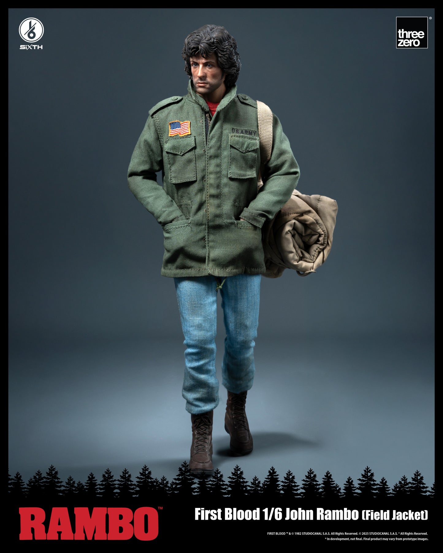 Threezero: Rambo: First Blood - 1/6 John Rambo (Field Jacket)
