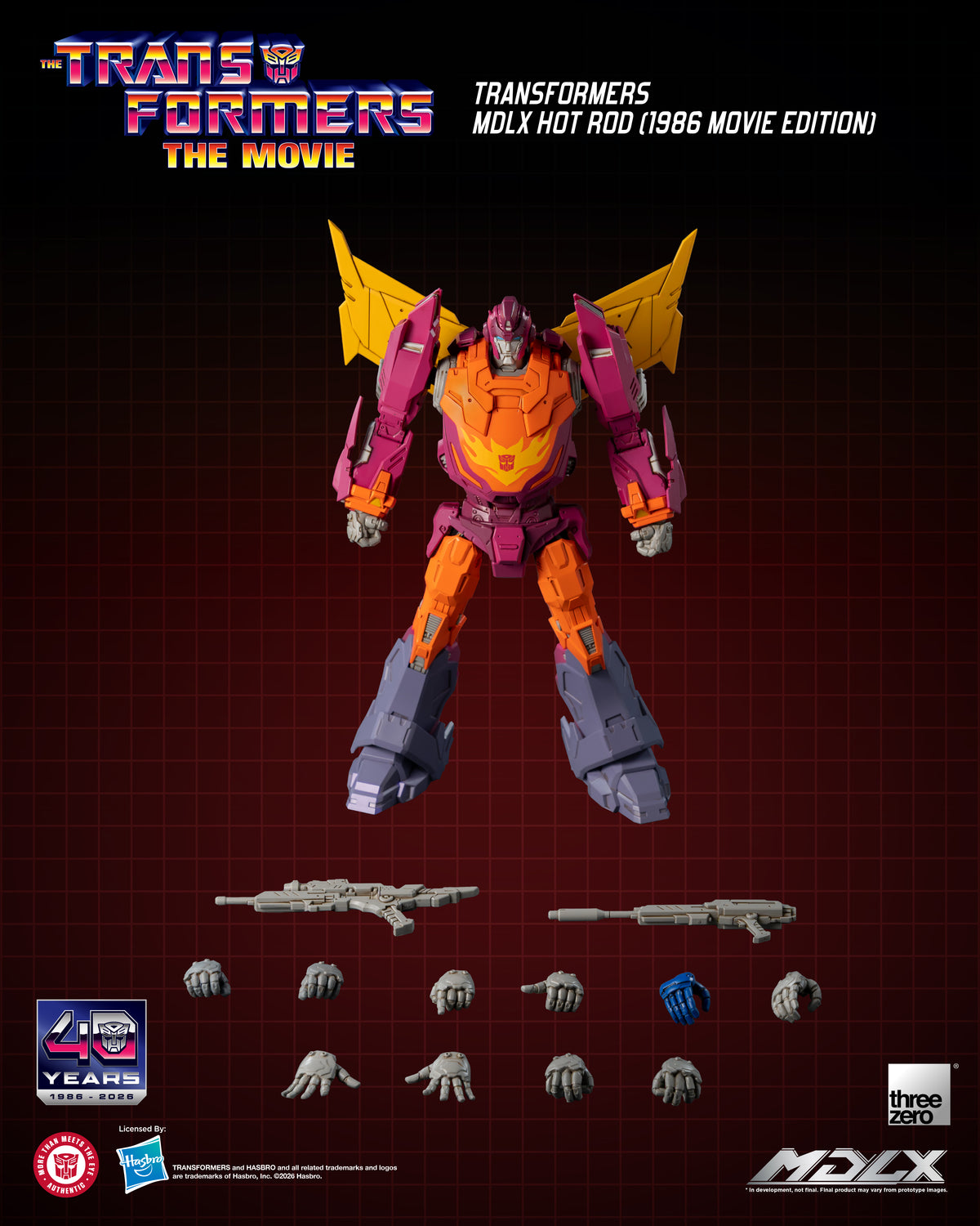 Threezero: Transformers MDLX Hot Rod (1986 Movie Edition)