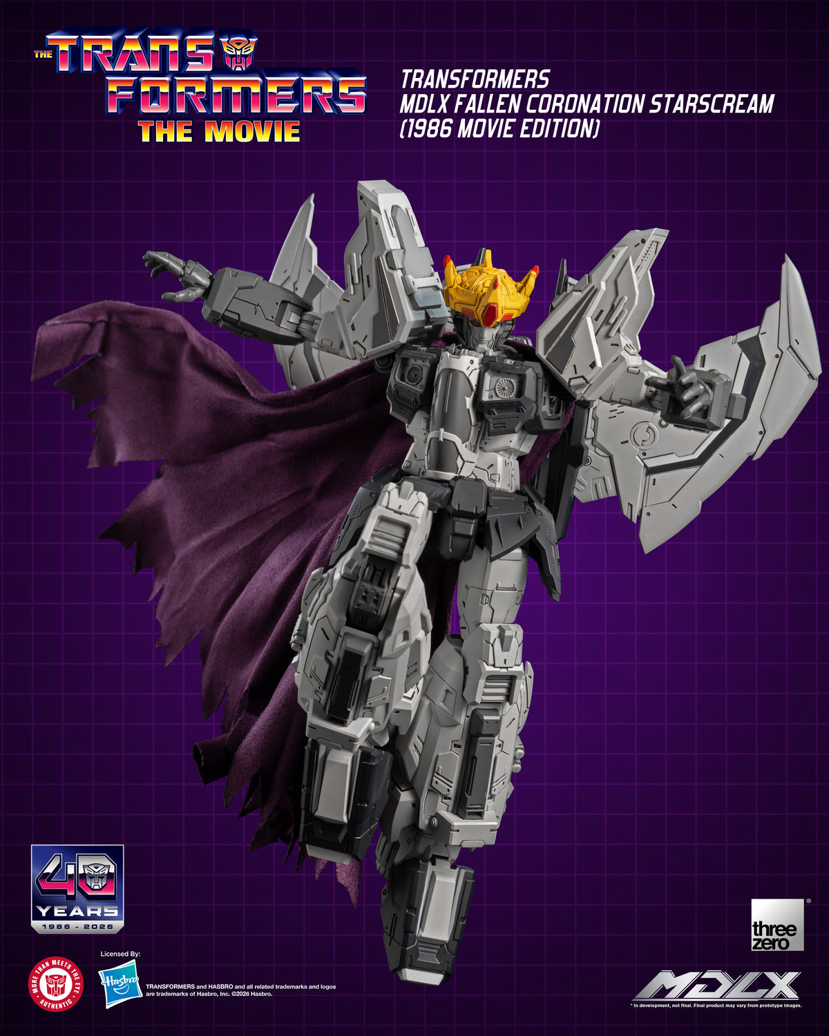 Threezero: Transformers MDLX Fallen Coronation Starscream (1986 Movie Edition)