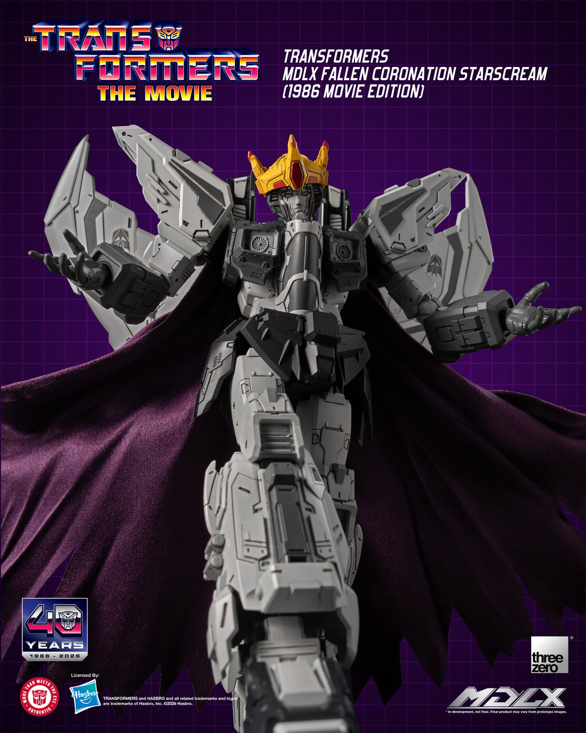Threezero: Transformers MDLX Fallen Coronation Starscream (1986 Movie Edition)