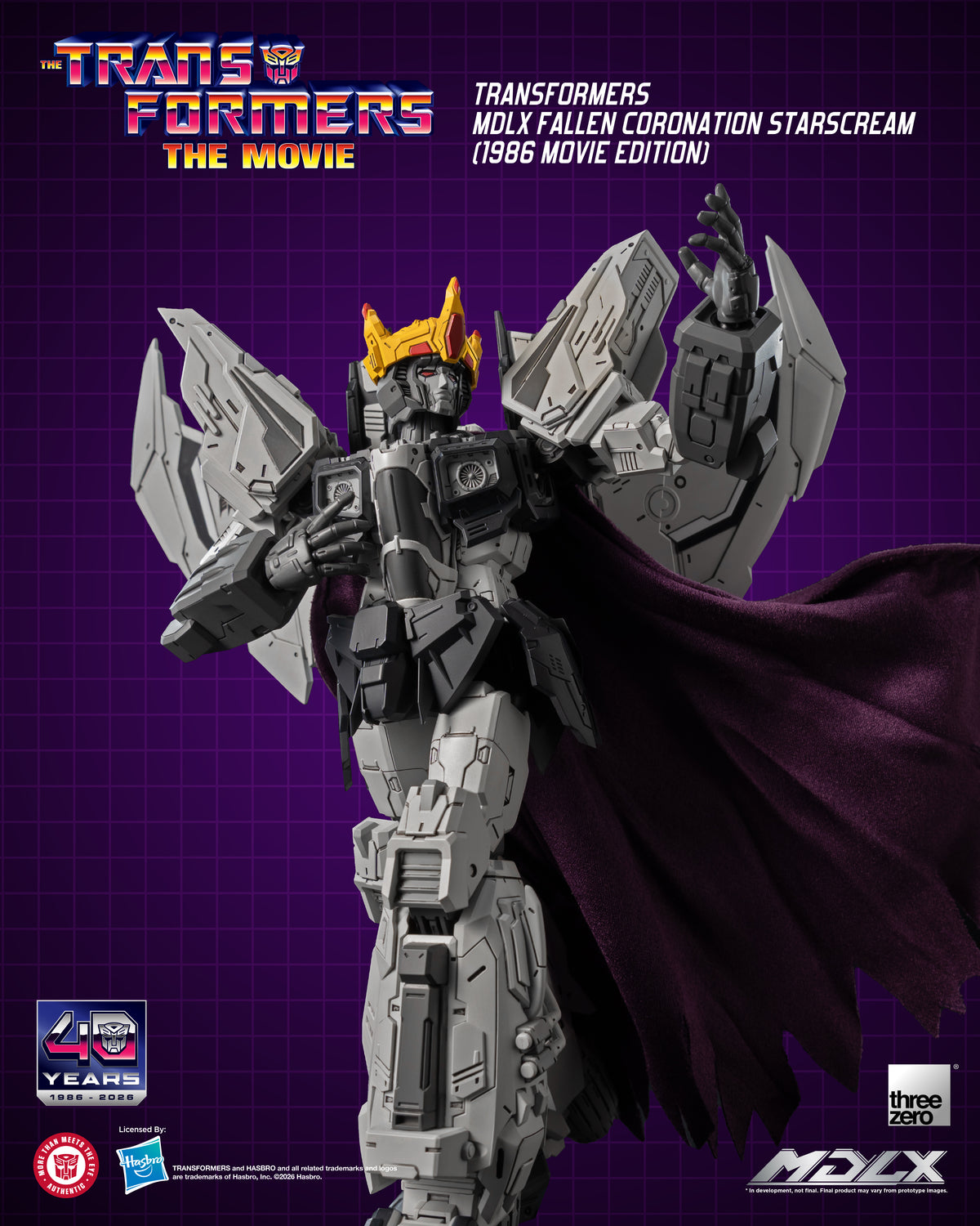 Threezero: Transformers MDLX Fallen Coronation Starscream (1986 Movie Edition)