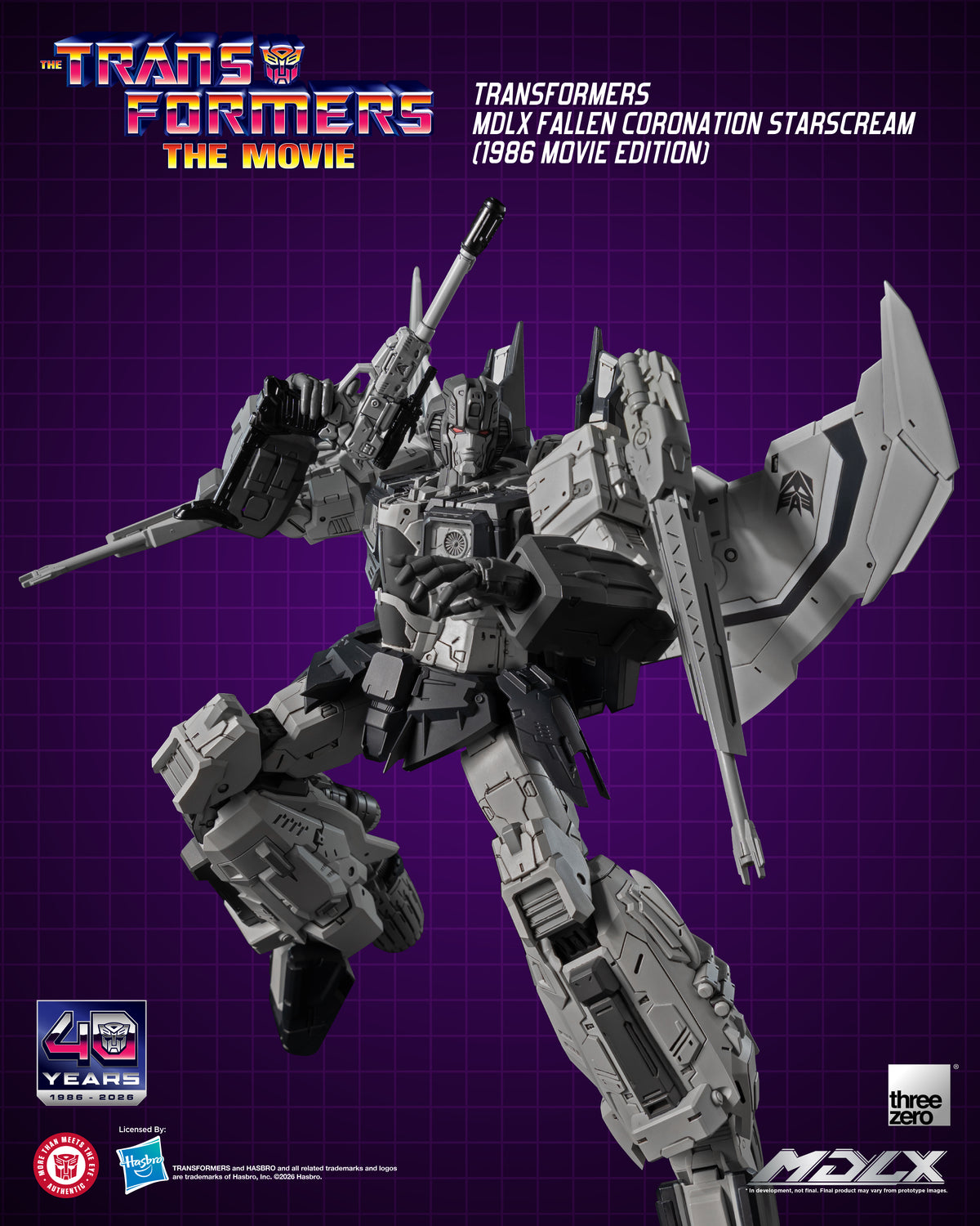 Threezero: Transformers MDLX Fallen Coronation Starscream (1986 Movie Edition)
