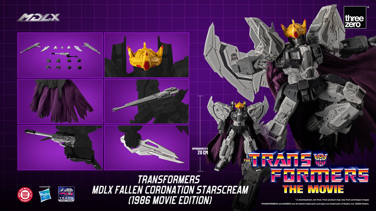 Threezero: Transformers MDLX Fallen Coronation Starscream (1986 Movie Edition)